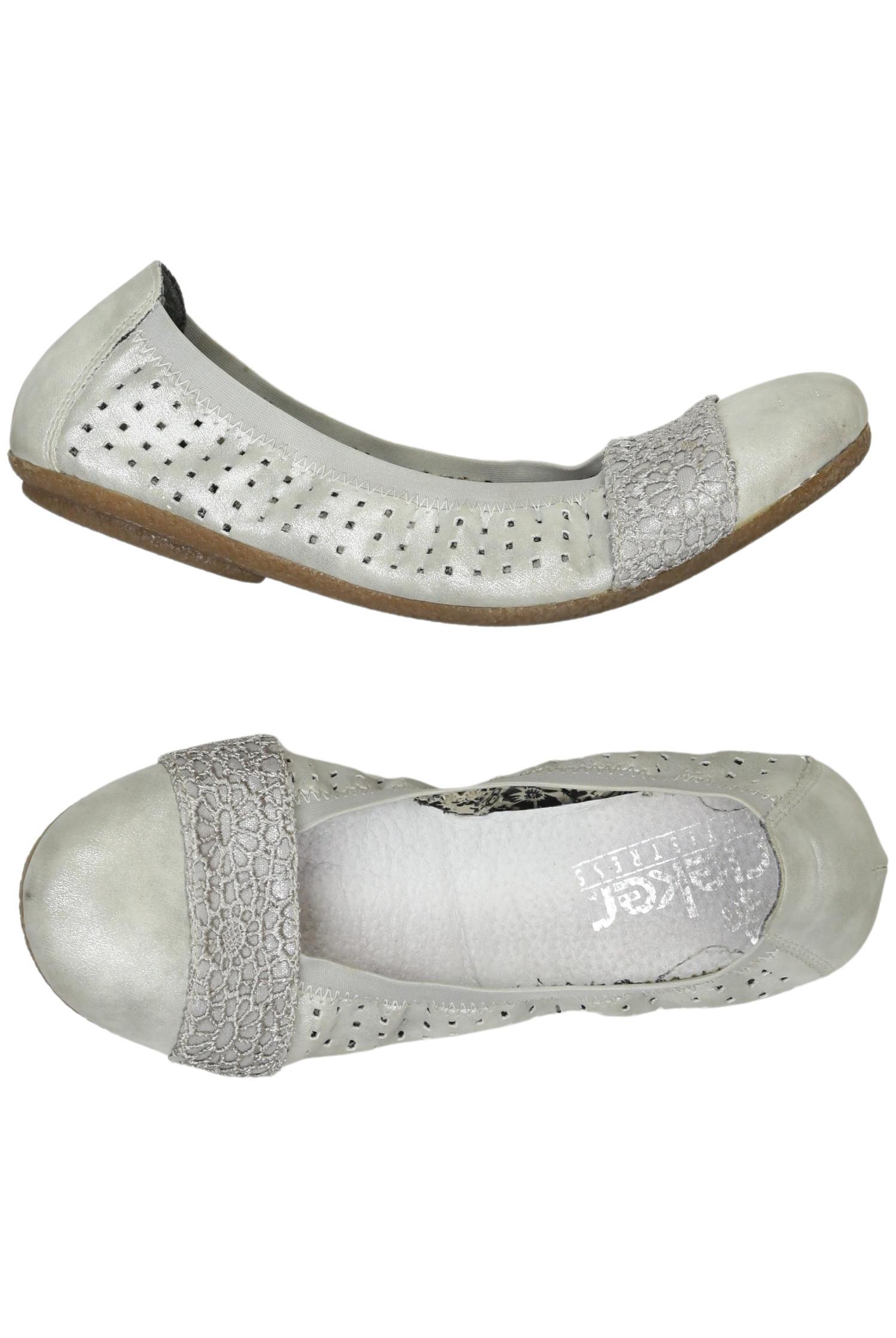 

Rieker Damen Ballerinas, silber, Gr. 39