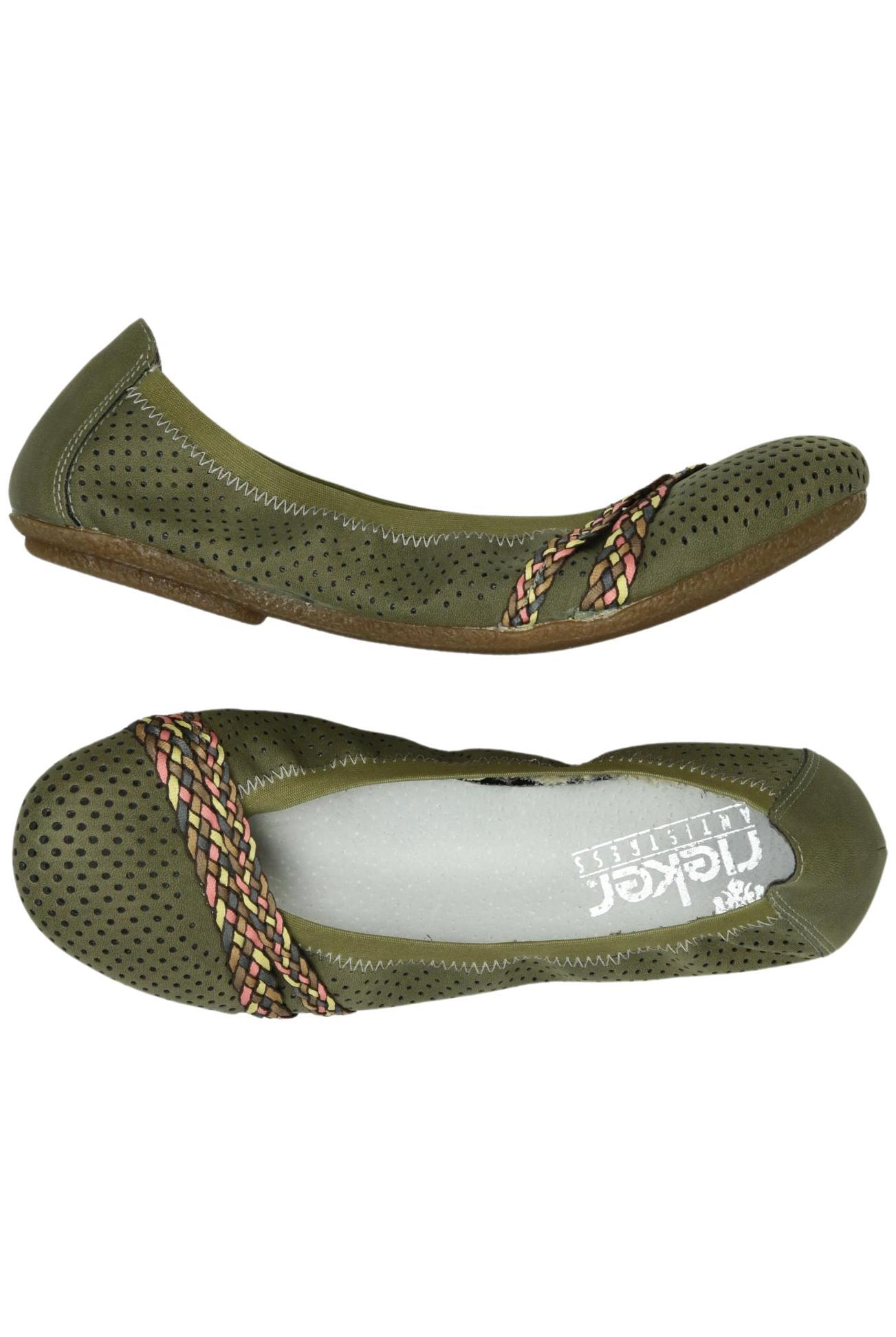 

Rieker Damen Ballerinas, grün, Gr. 39