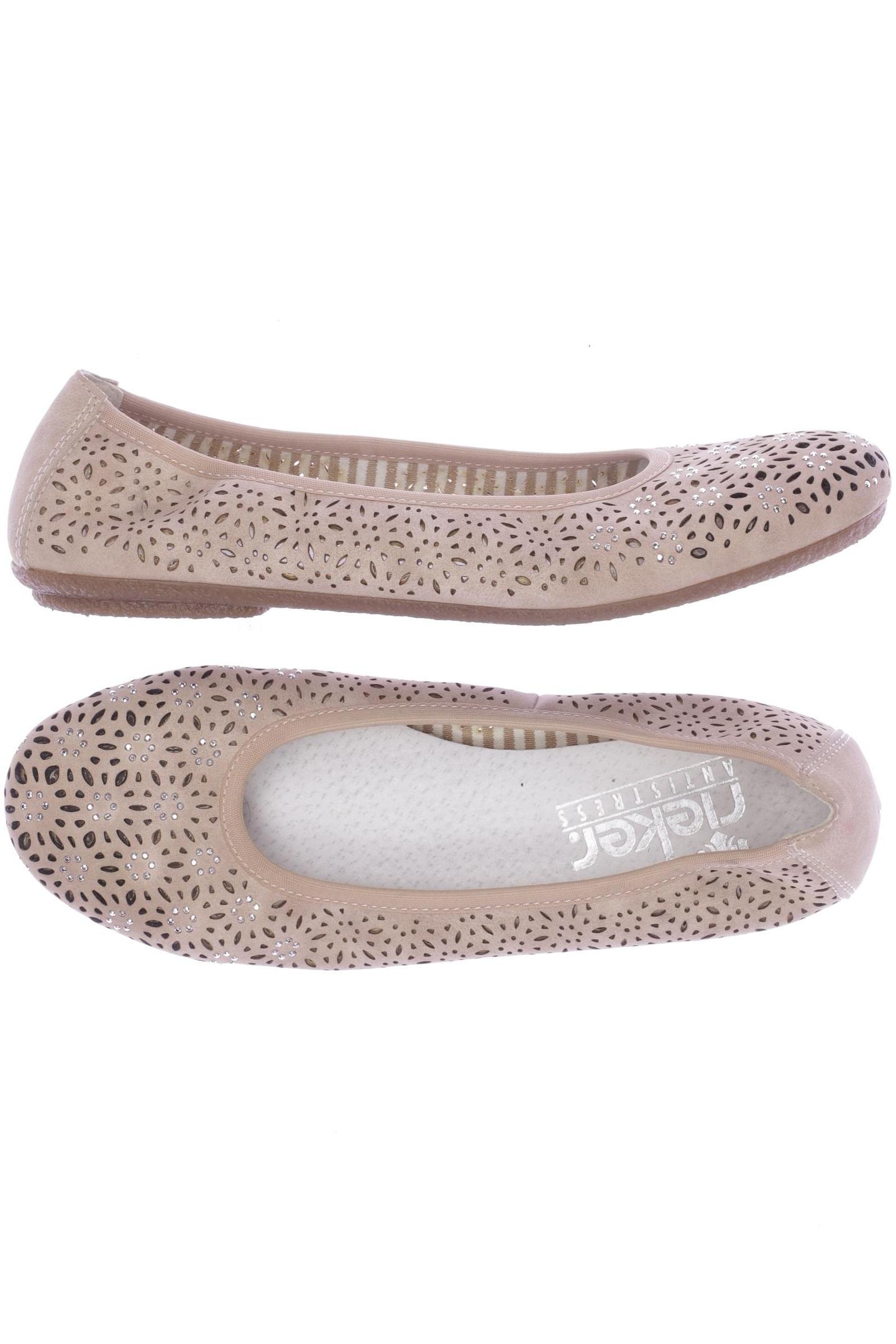 

Rieker Damen Ballerinas, beige, Gr. 38