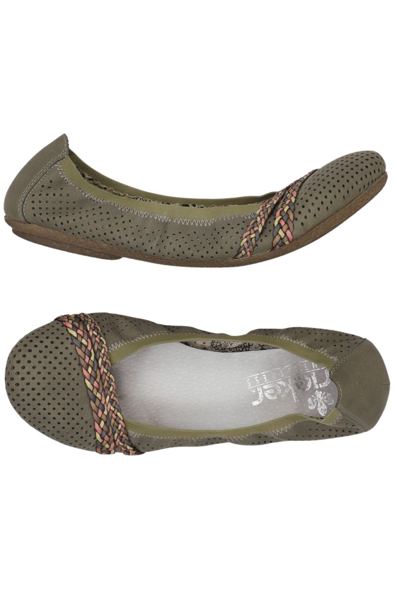 

Rieker Damen Ballerinas, grün, Gr. 40
