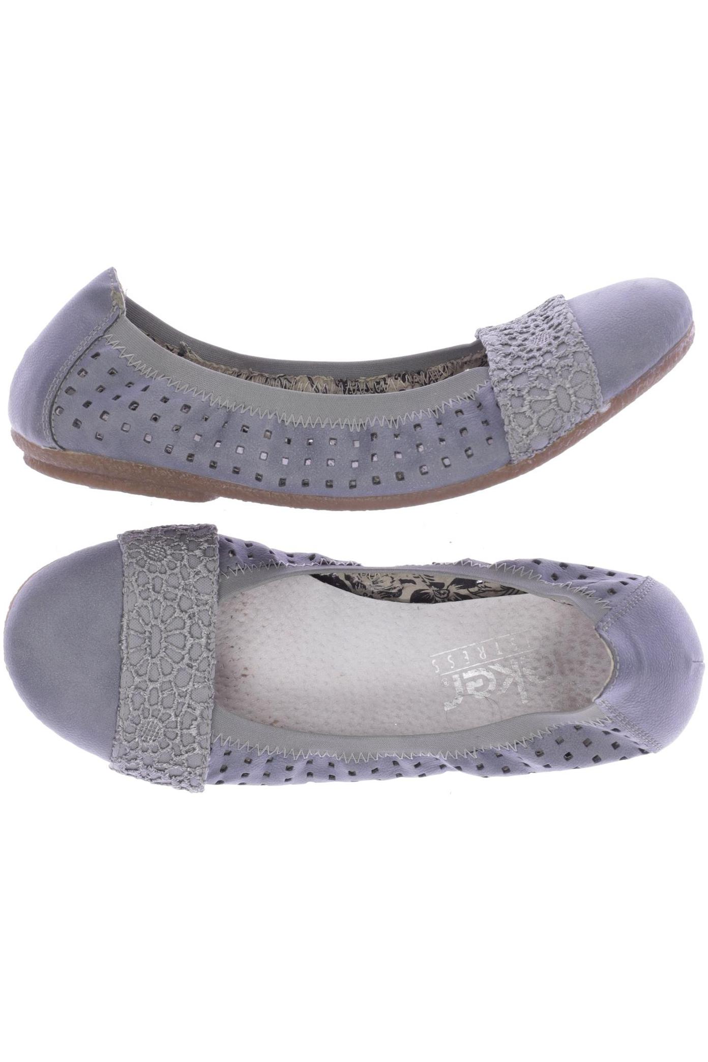 

Rieker Damen Ballerinas, blau, Gr. 37