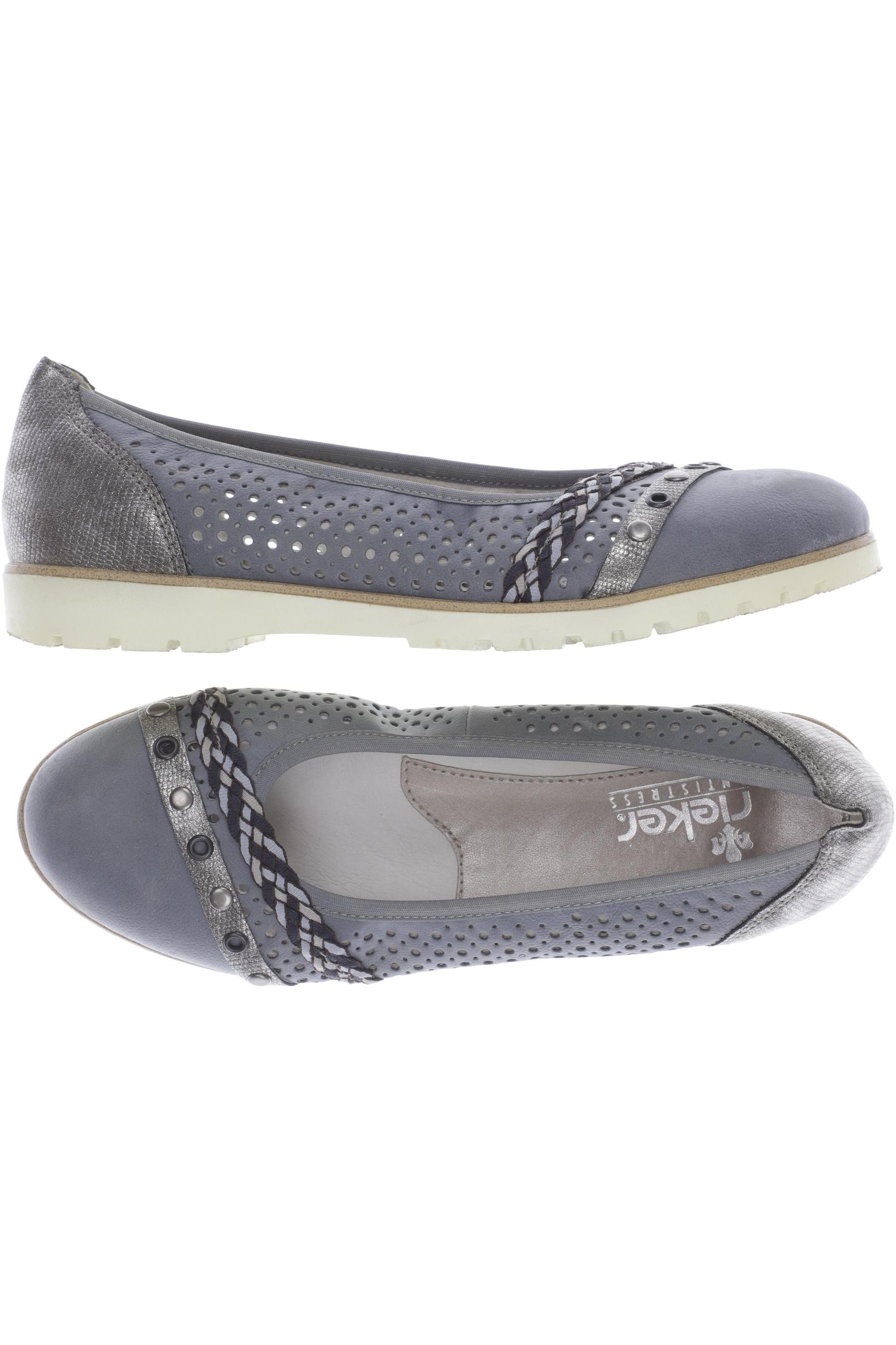 

Rieker Damen Ballerinas, blau, Gr. 37