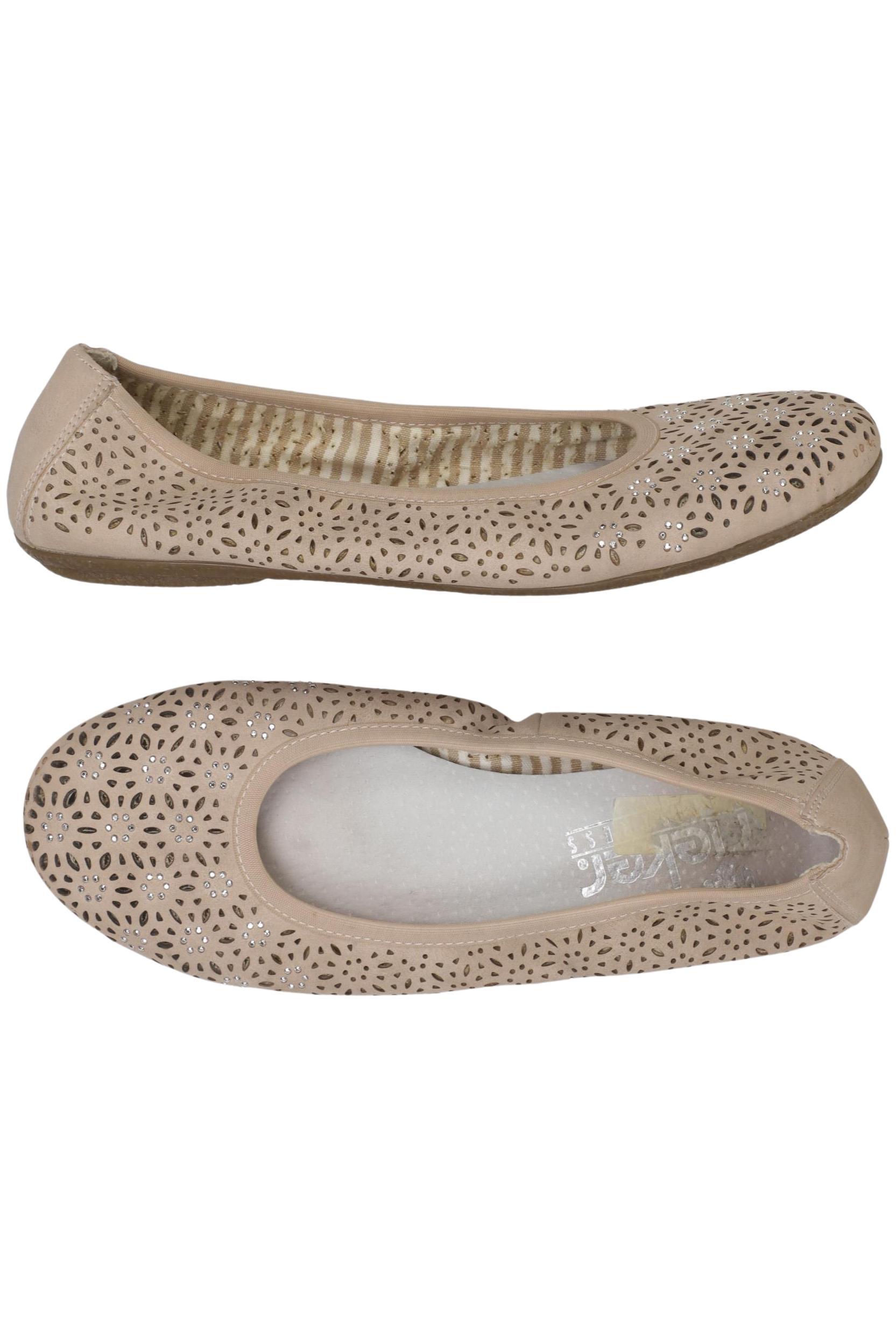 

Rieker Damen Ballerinas, beige, Gr. 38