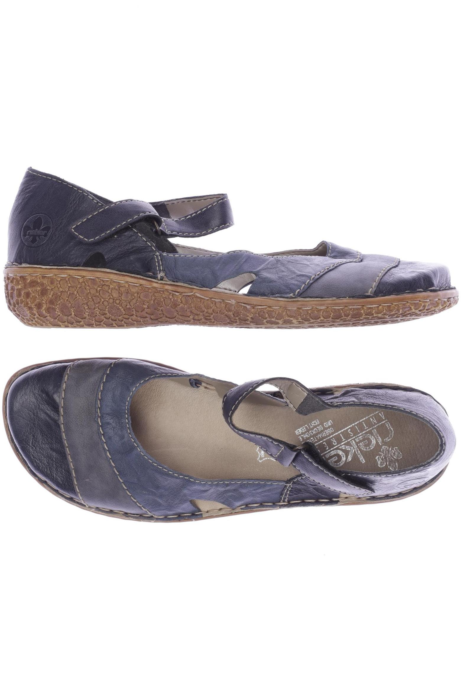 

Rieker Damen Ballerinas, marineblau