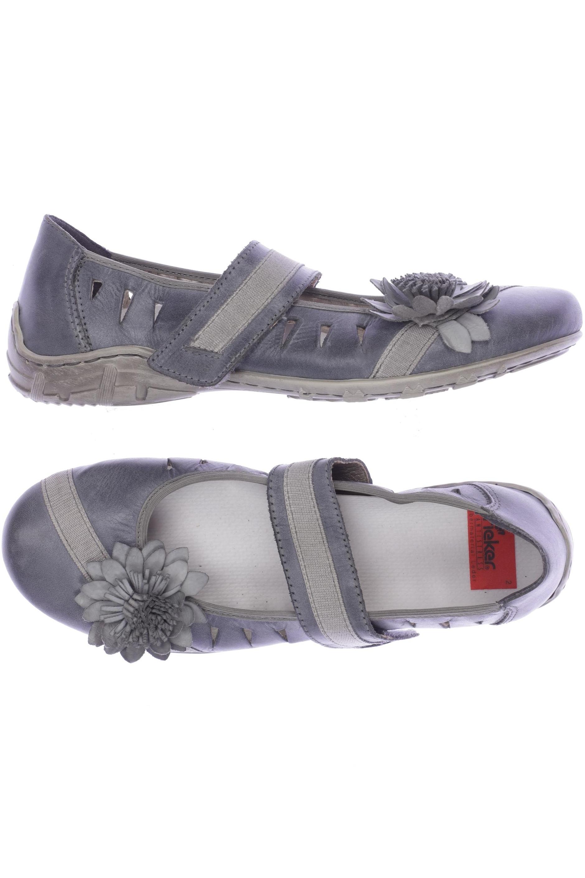 

Rieker Damen Ballerinas, grau, Gr. 37