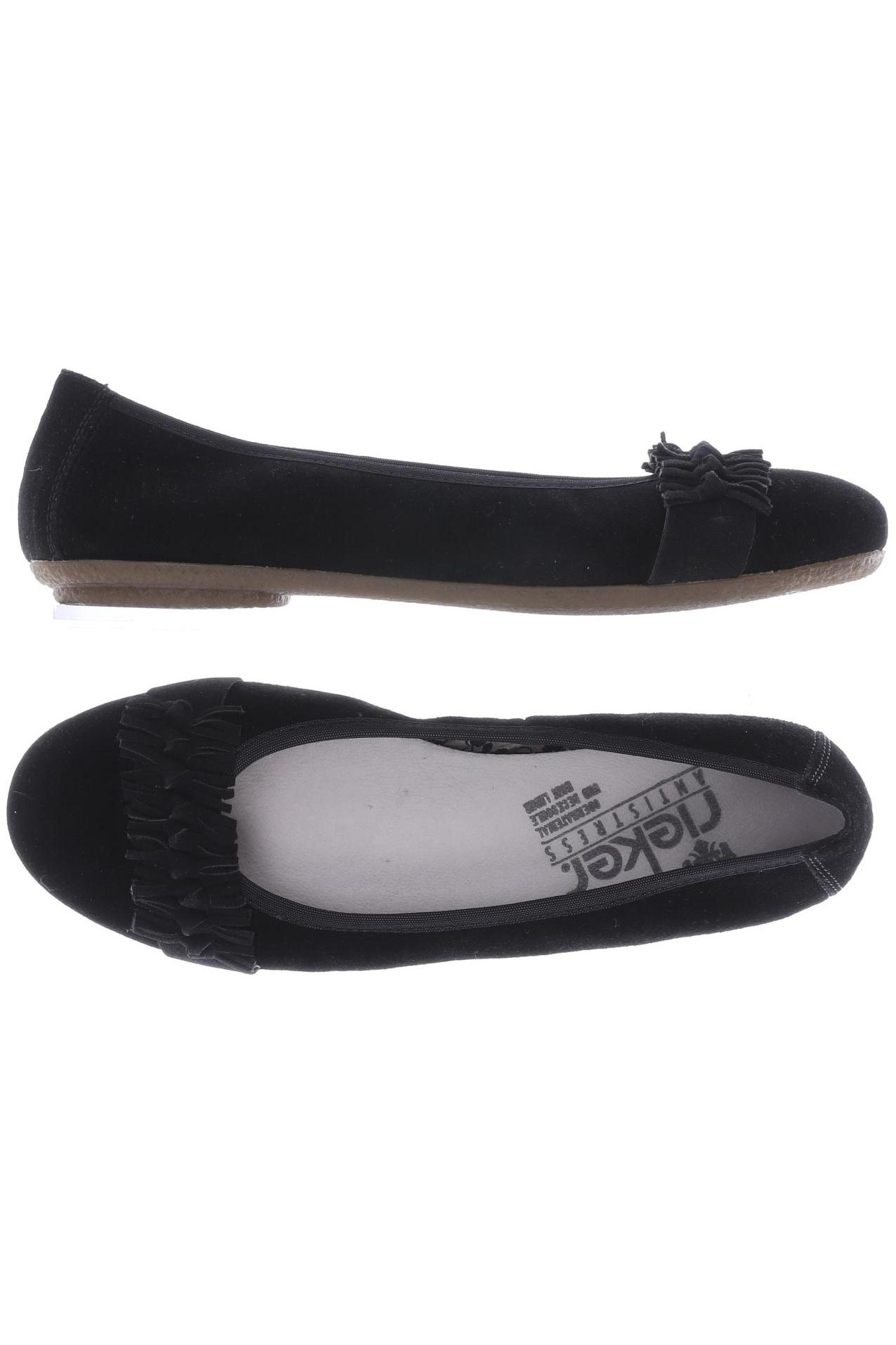 

Rieker Damen Ballerinas, schwarz