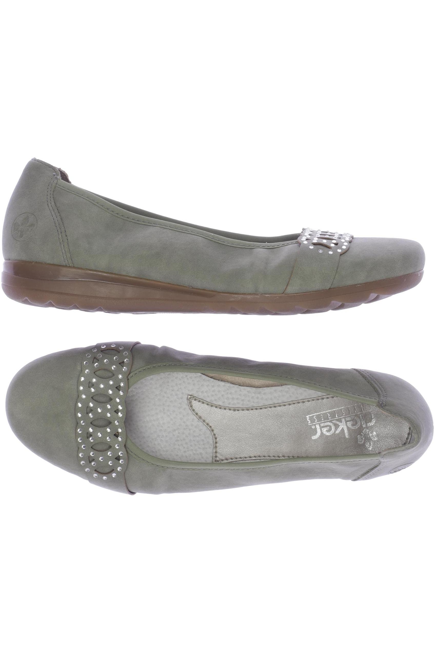 

Rieker Damen Ballerinas, grün, Gr. 38