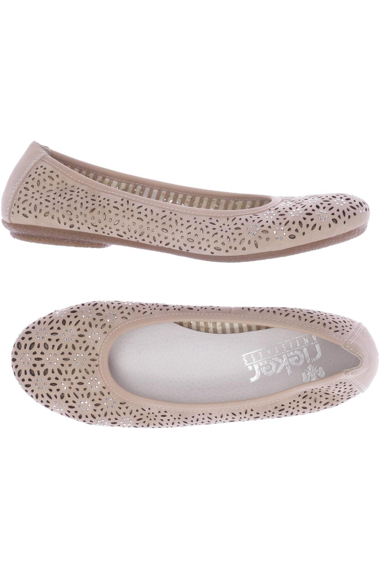 

Rieker Damen Ballerinas, beige, Gr. 38