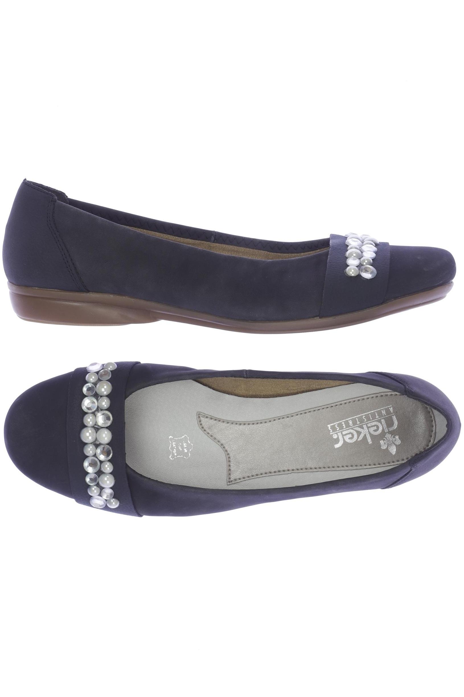 

Rieker Damen Ballerinas, marineblau, Gr. 40