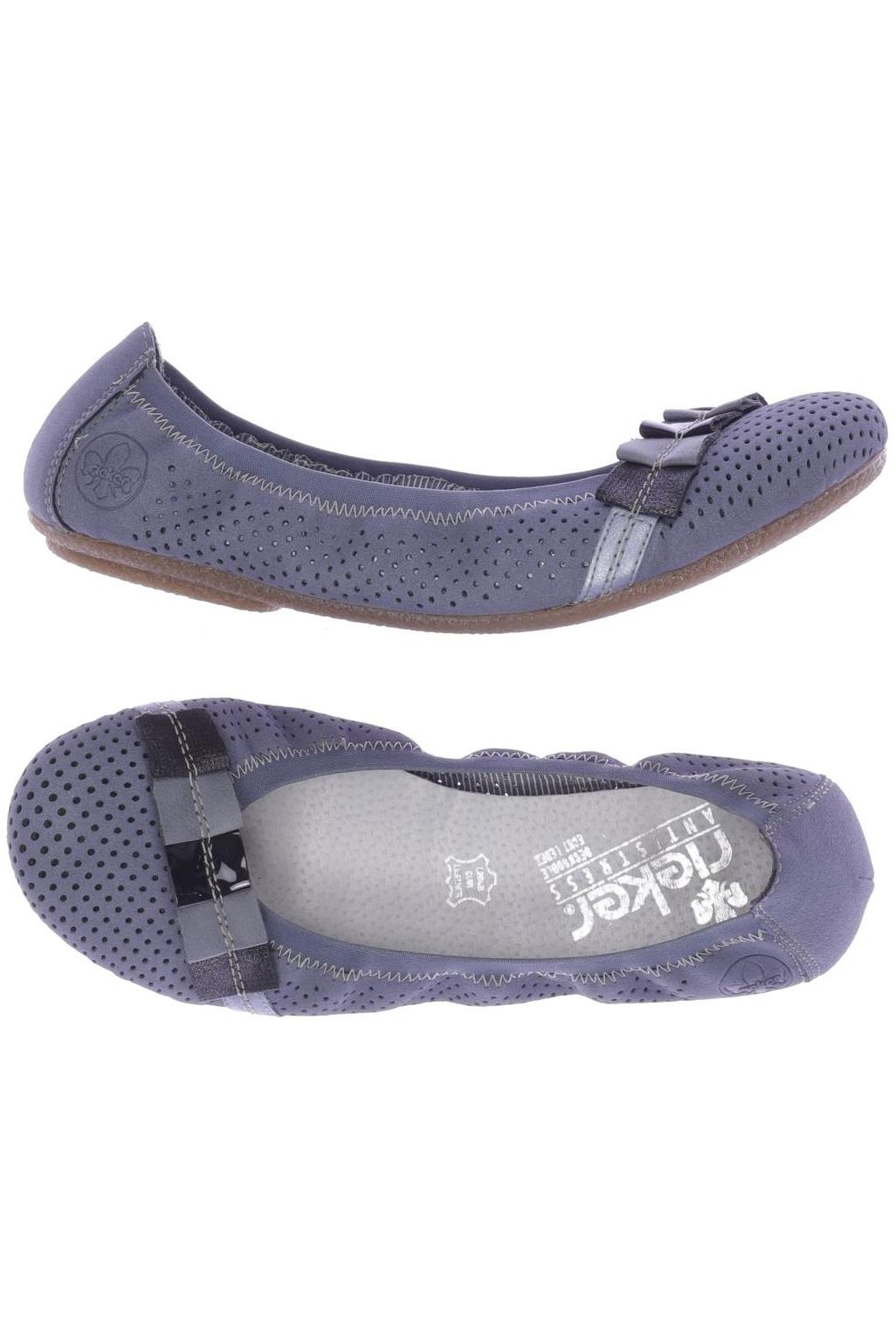 

Rieker Damen Ballerinas, blau, Gr. 40