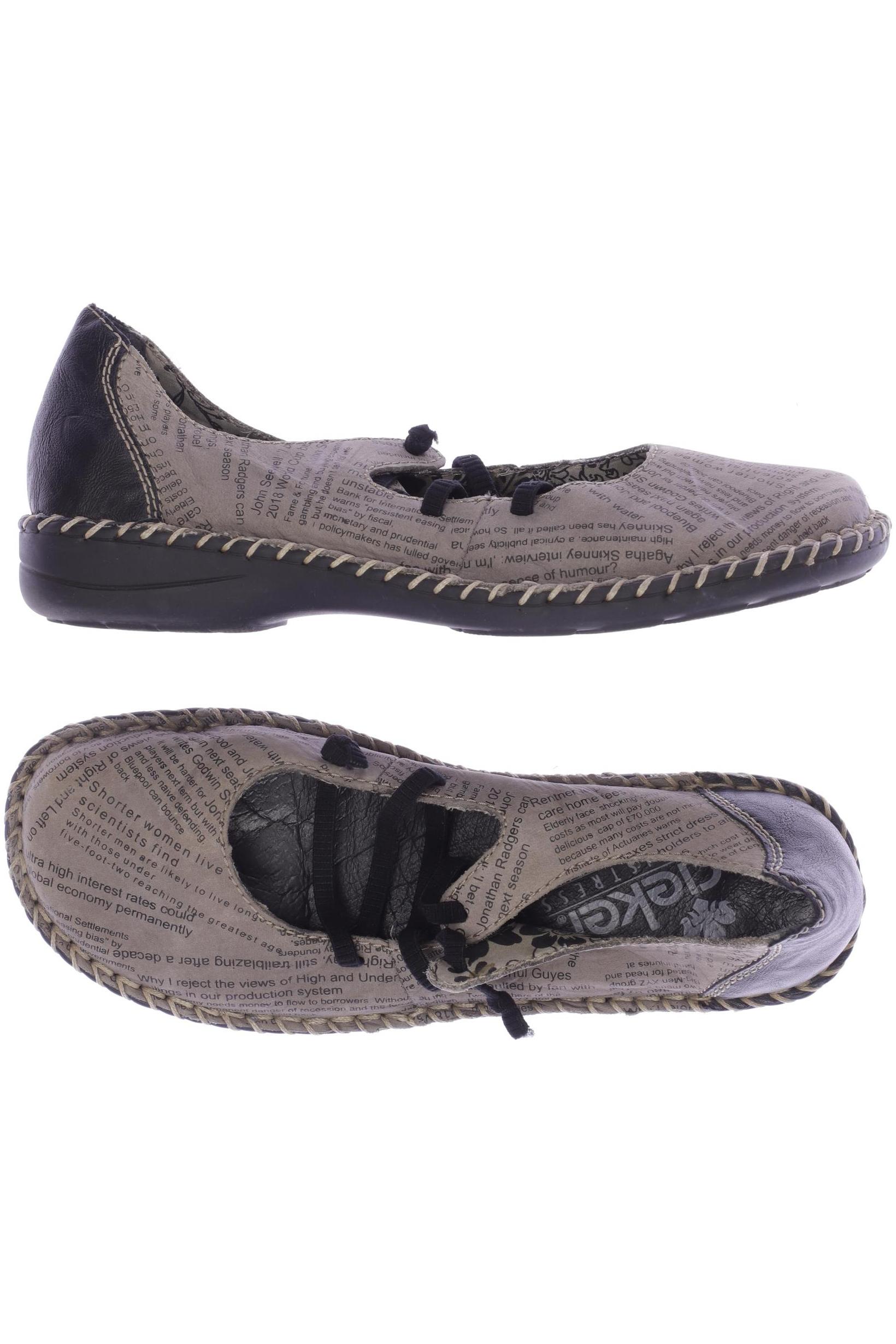 

Rieker Damen Ballerinas, grau, Gr. 37