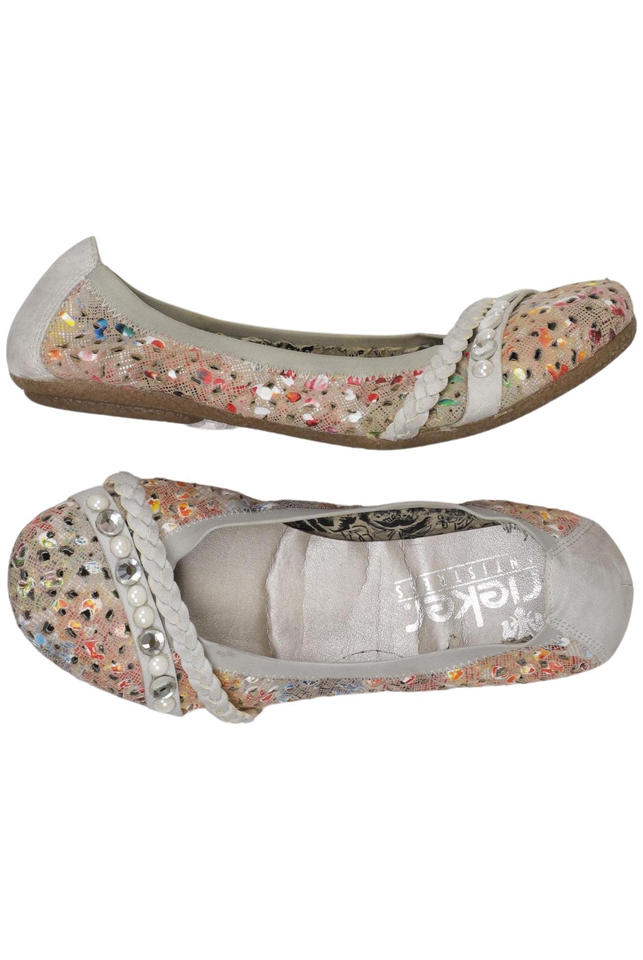 

Rieker Damen Ballerinas, silber, Gr. 36