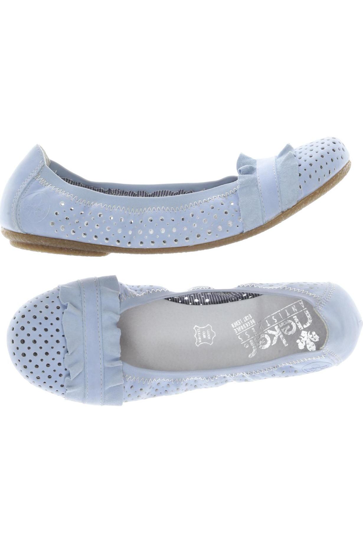 

Rieker Damen Ballerinas, hellblau, Gr. 39