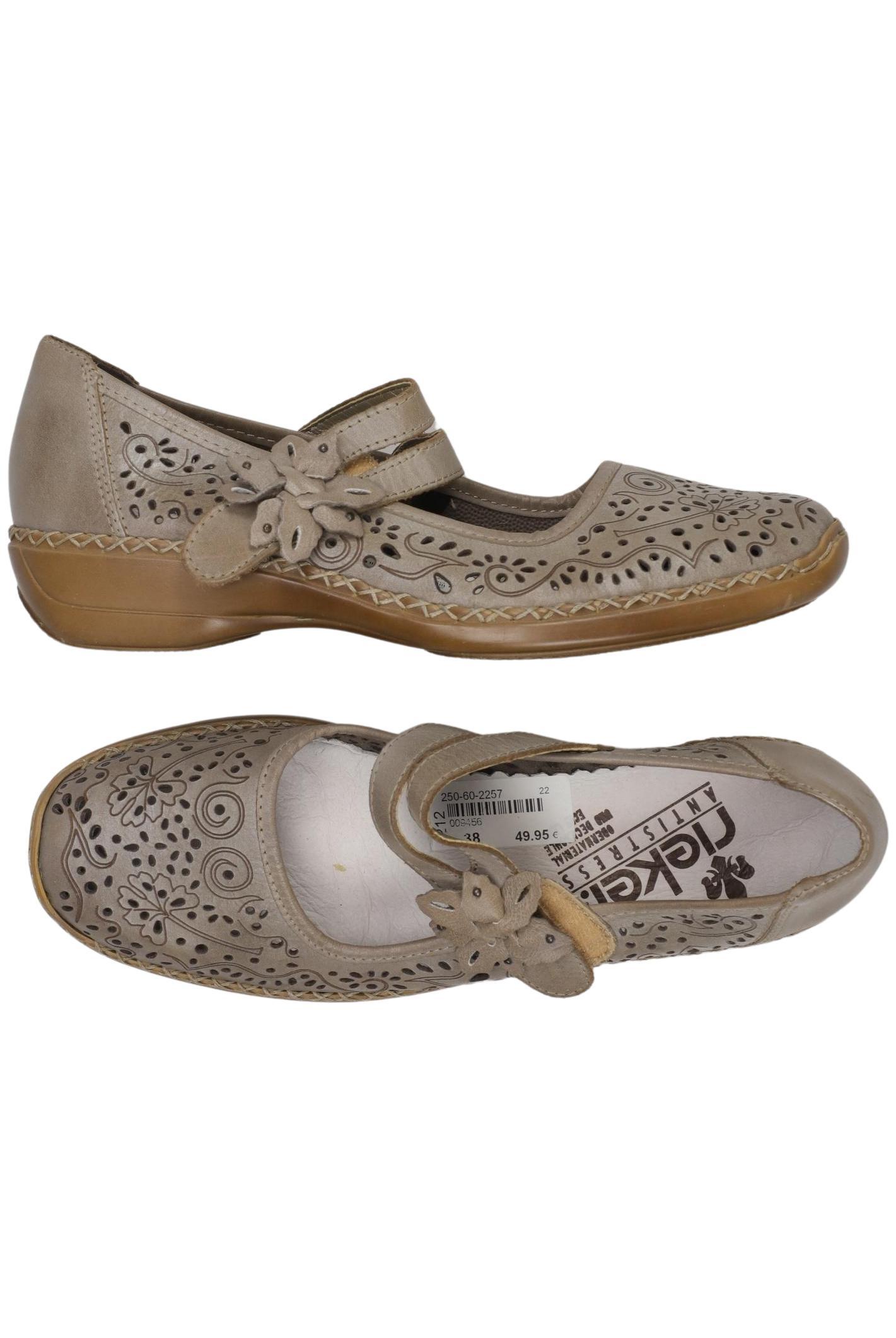 

Rieker Damen Ballerinas, beige, Gr. 38