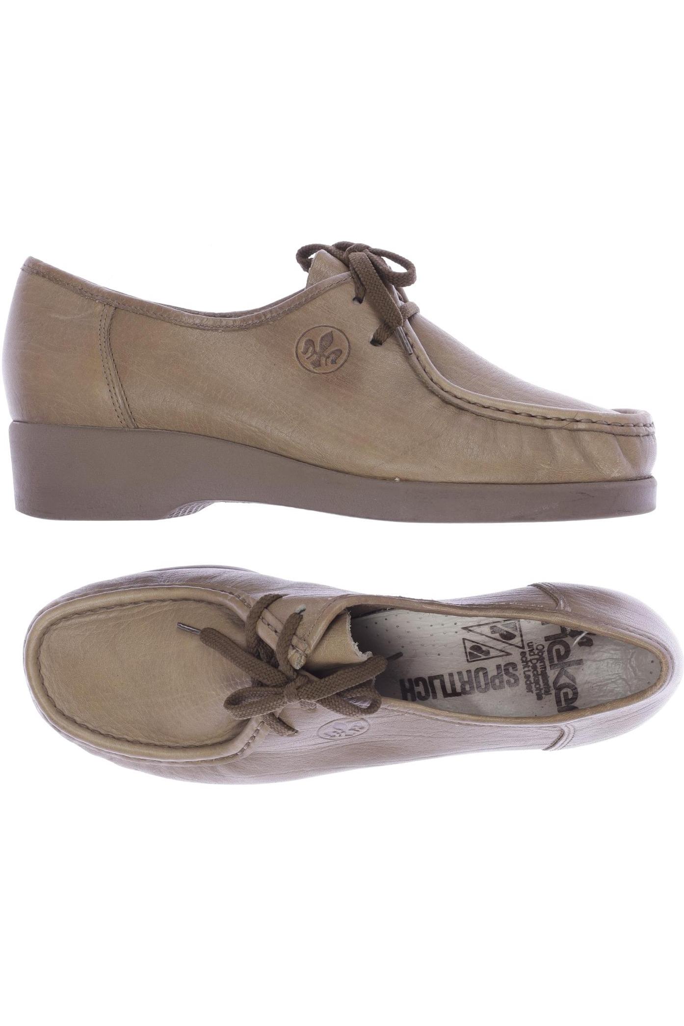 

Rieker Damen Halbschuh, beige, Gr. 4