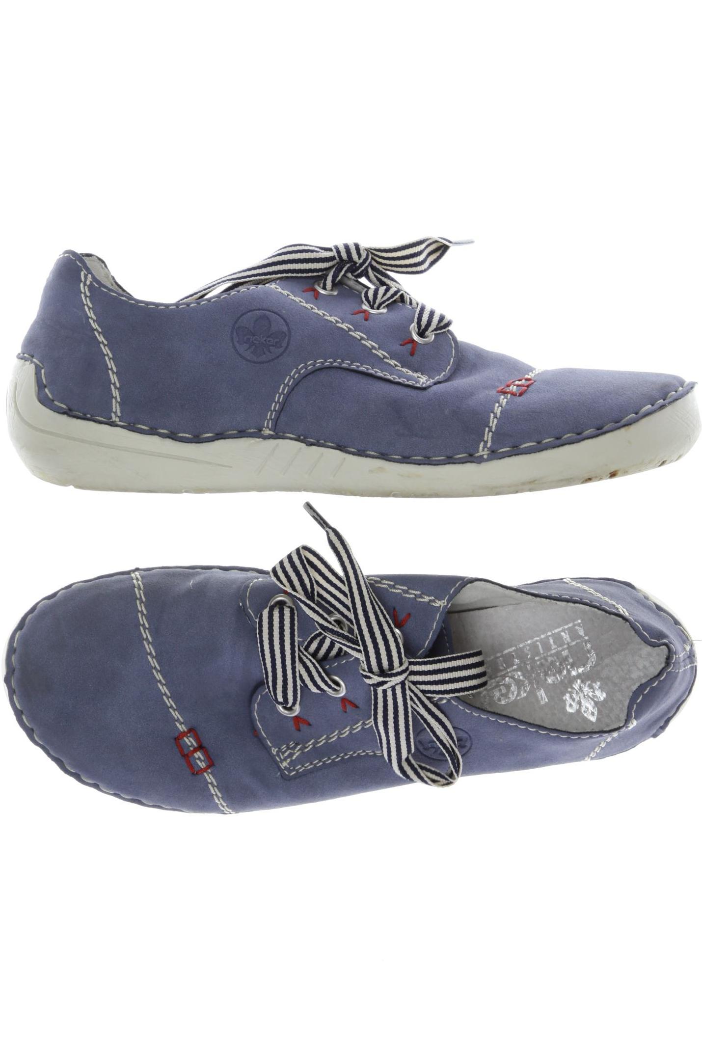

Rieker Damen Halbschuh, blau, Gr. 38