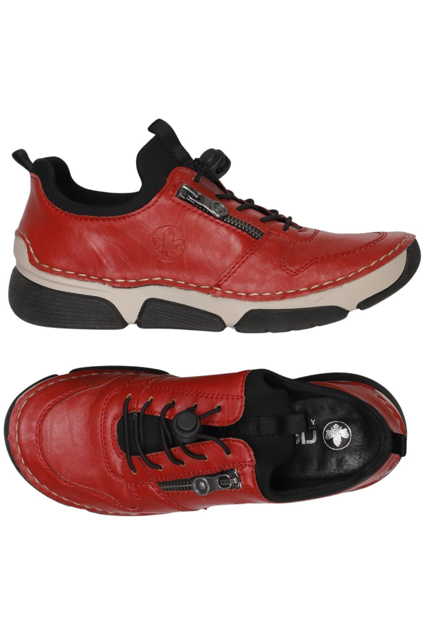 

Rieker Damen Halbschuh, rot, Gr. 38
