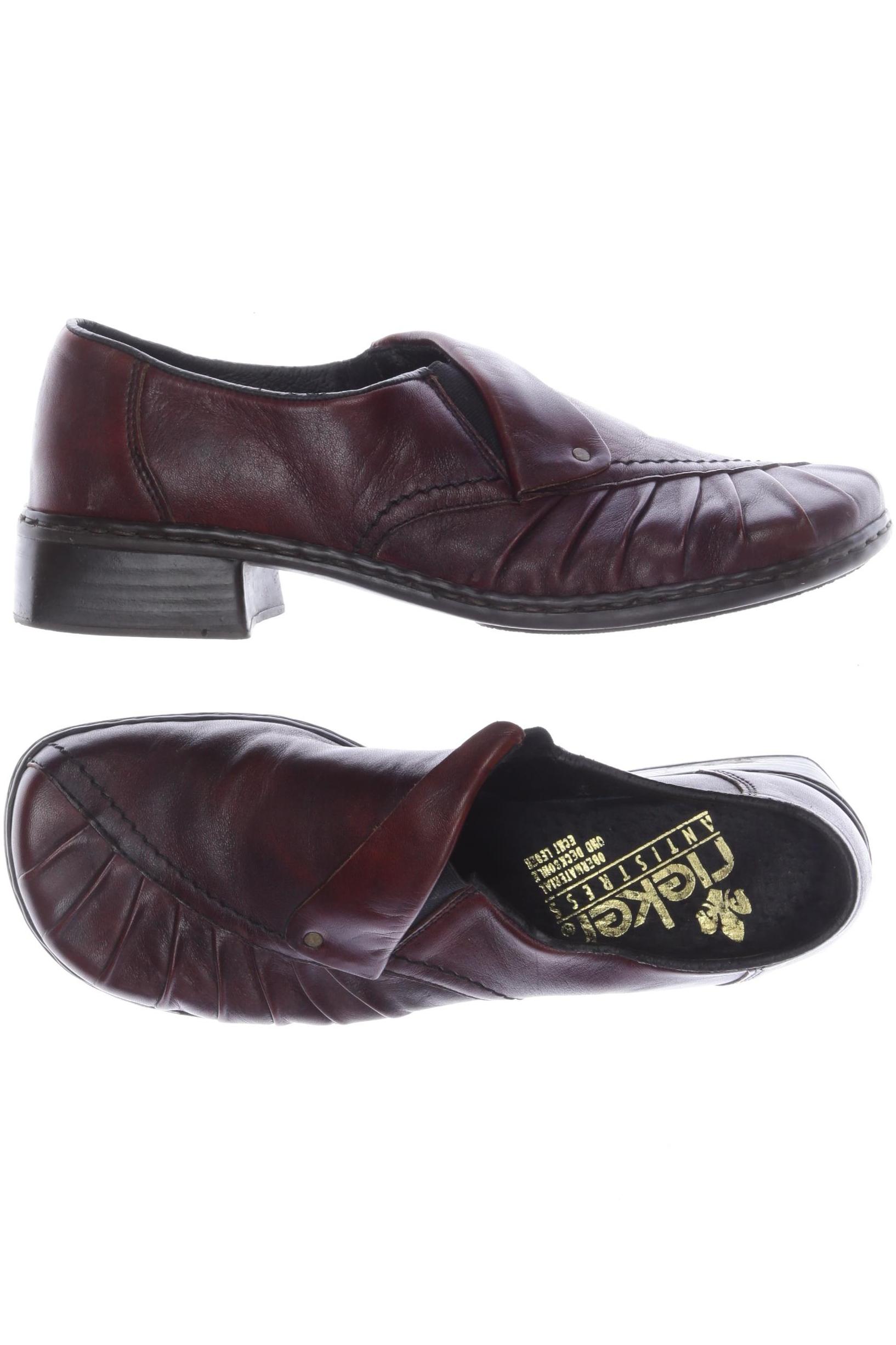 

Rieker Damen Halbschuh, bordeaux, Gr. 37