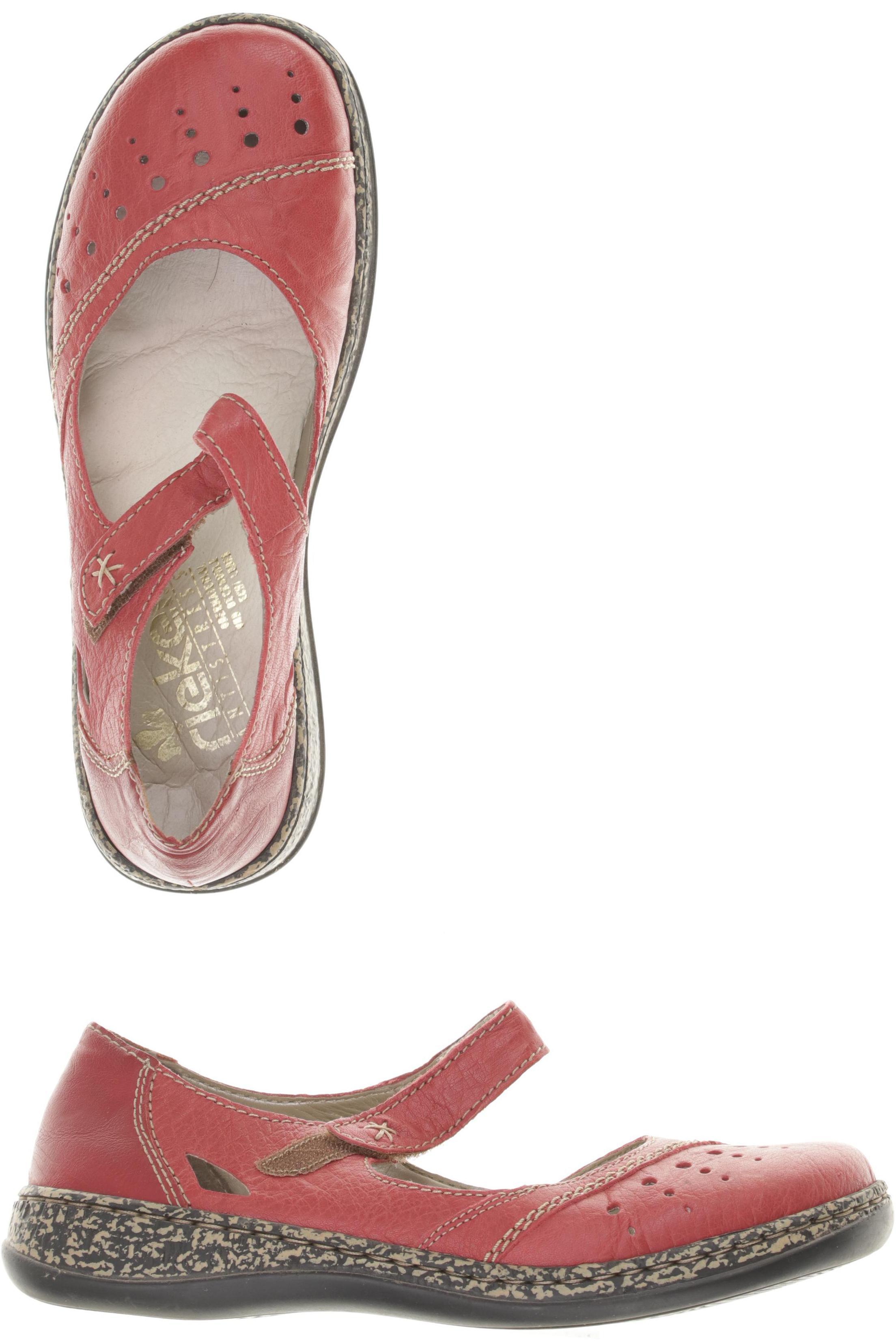 

Rieker Damen Halbschuh, rot, Gr. 38