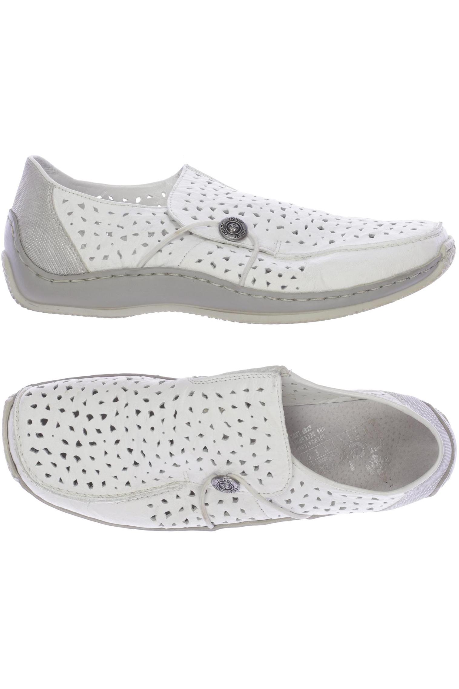 

Rieker Damen Halbschuh, weiß, Gr. 38
