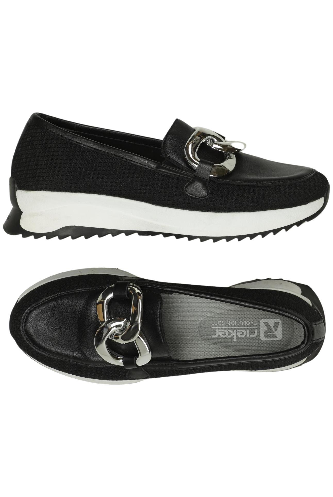 

Rieker Damen Halbschuh, schwarz, Gr. 38