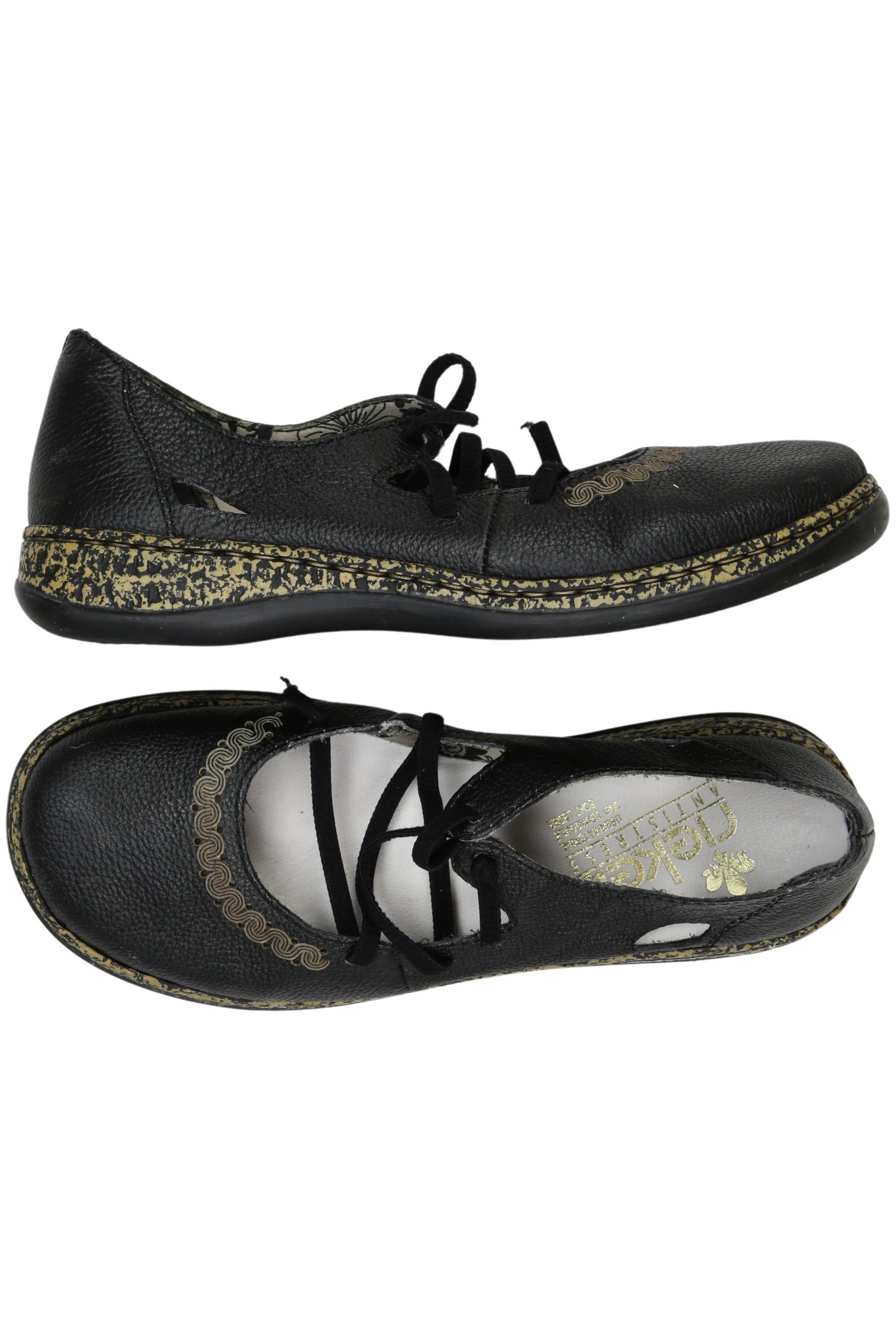 

Rieker Damen Halbschuh, schwarz, Gr. 39