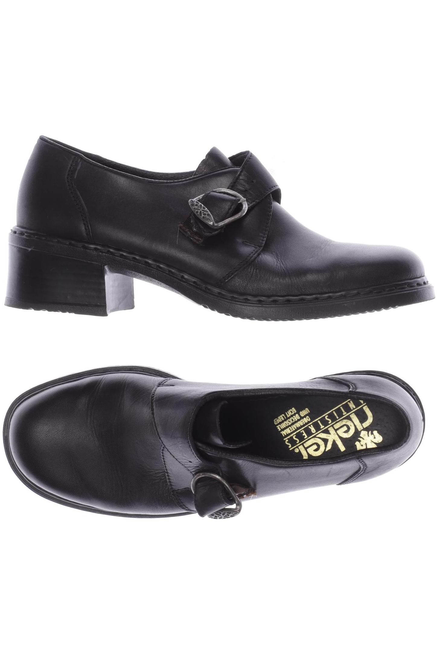 

Rieker Damen Halbschuh, schwarz, Gr. 38
