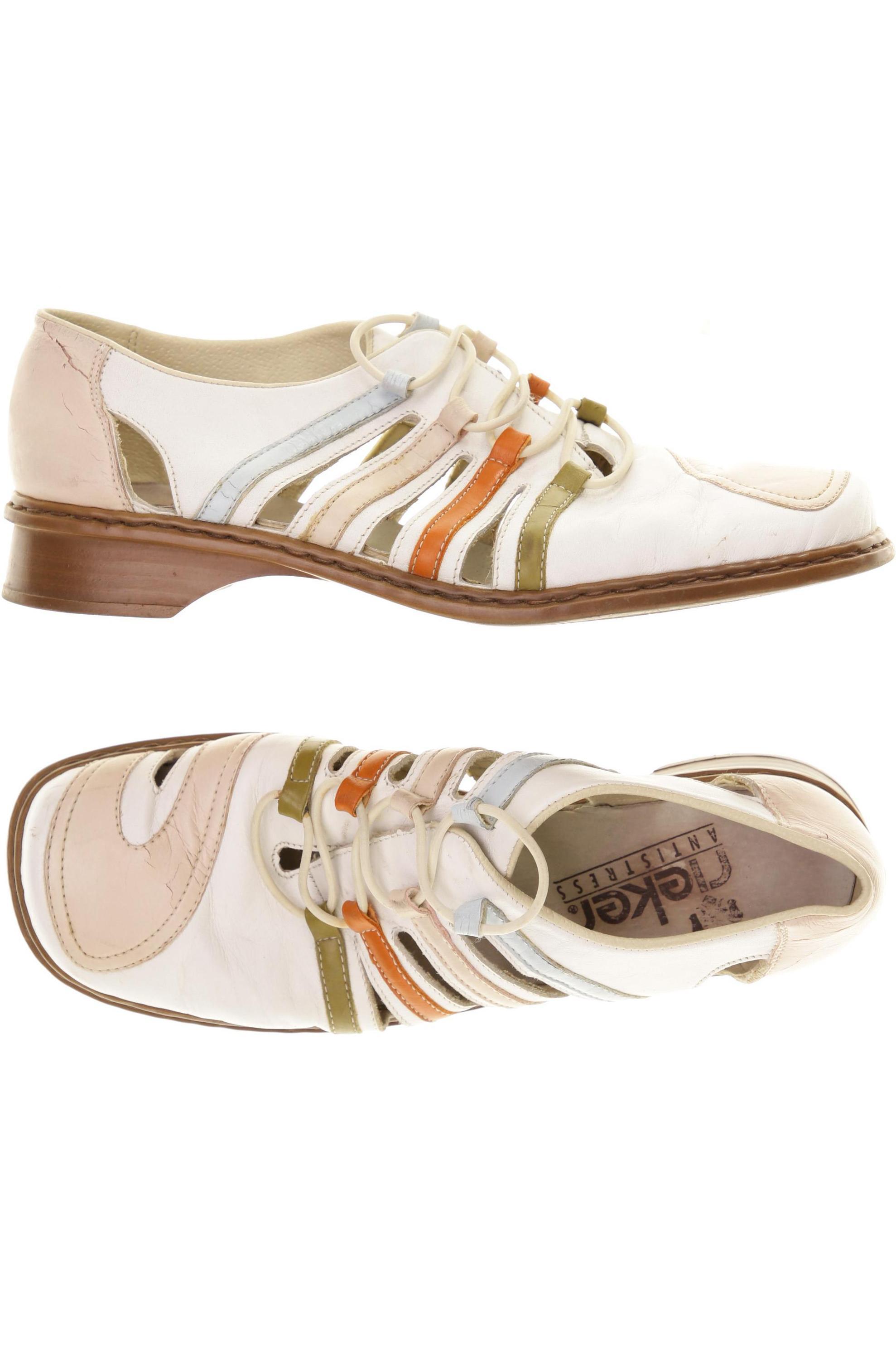 

Rieker Damen Halbschuh, weiß, Gr. 5