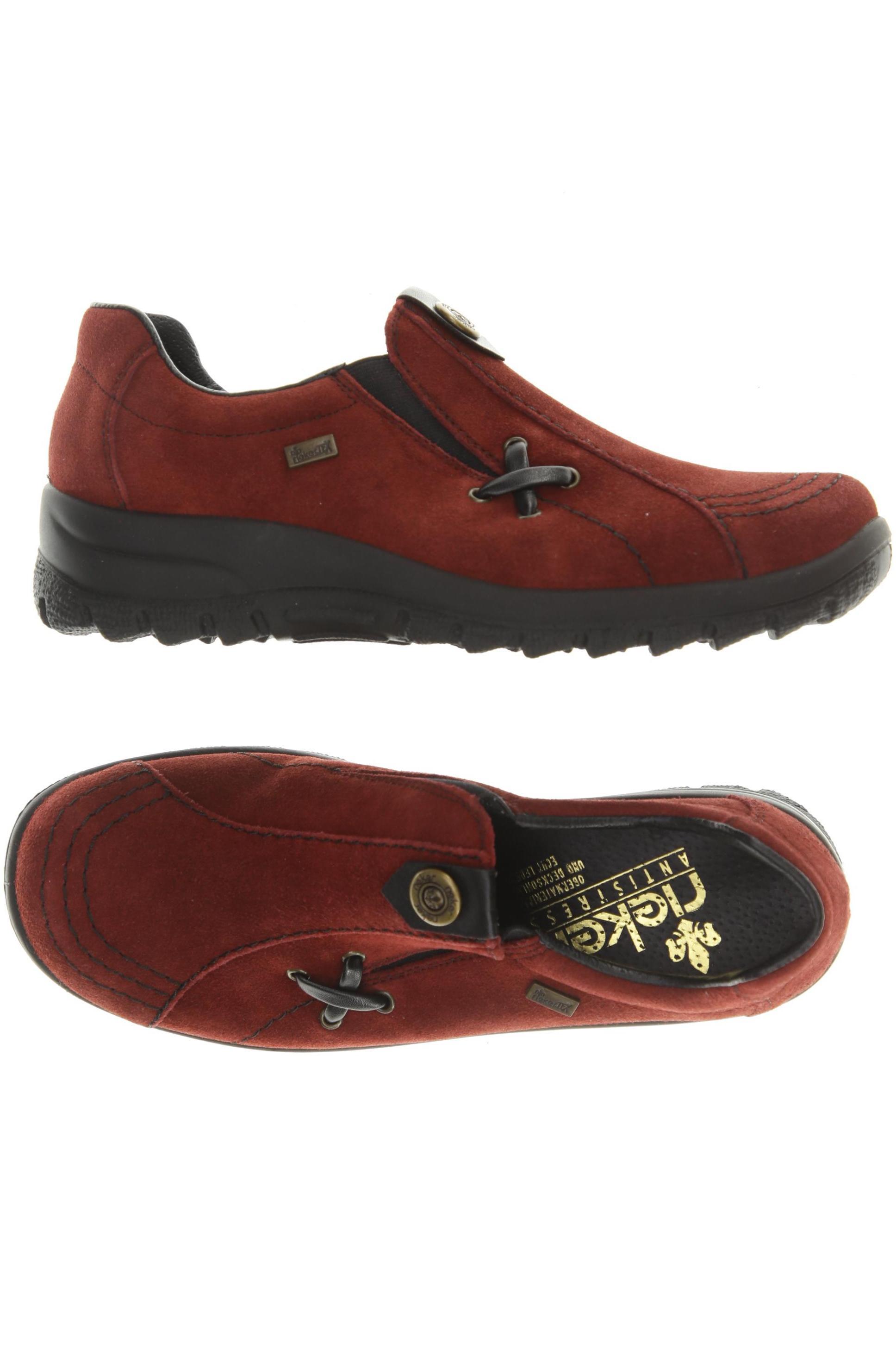 

Rieker Damen Halbschuh, rot, Gr. 37