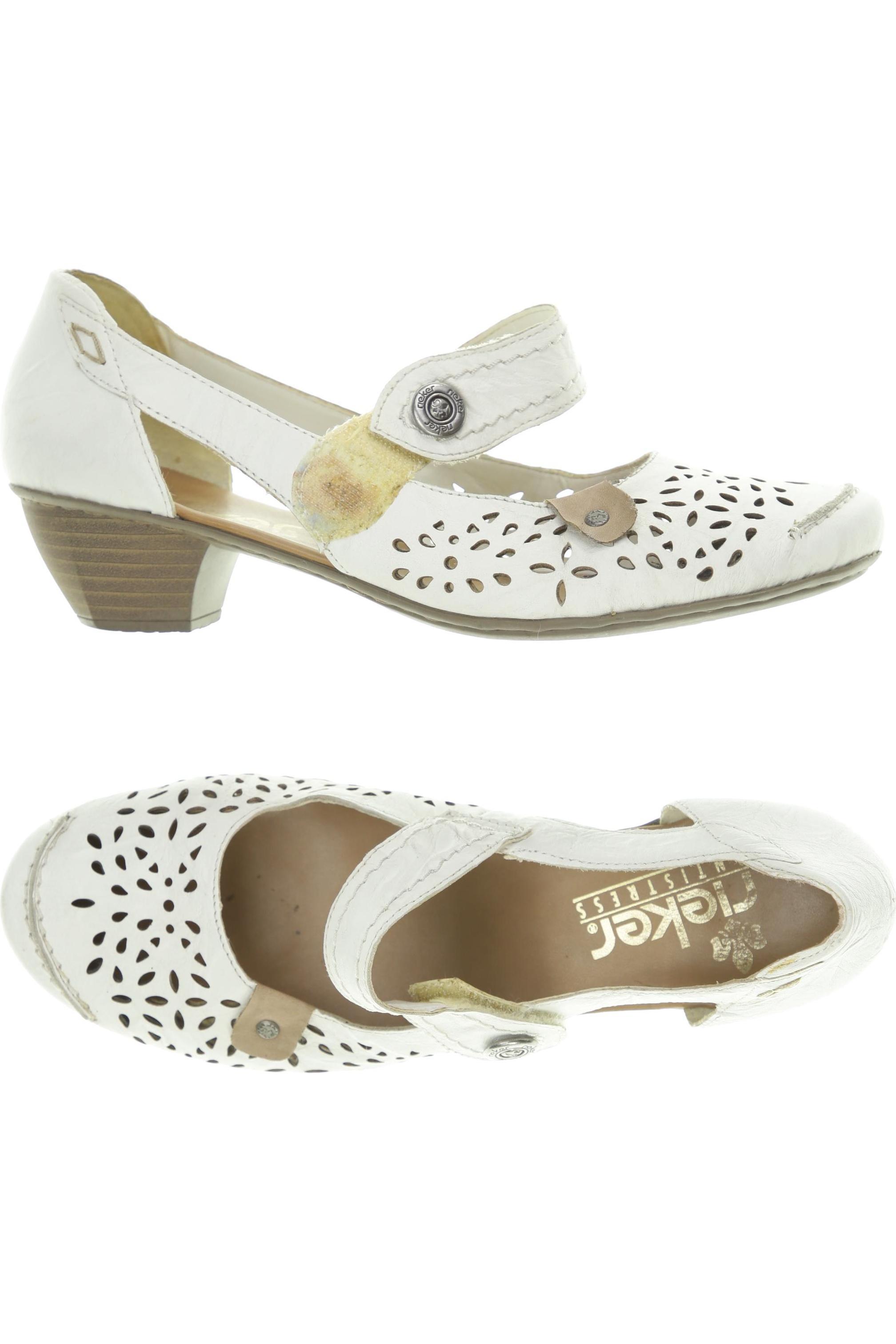 

Rieker Damen Halbschuh, weiß, Gr. 40