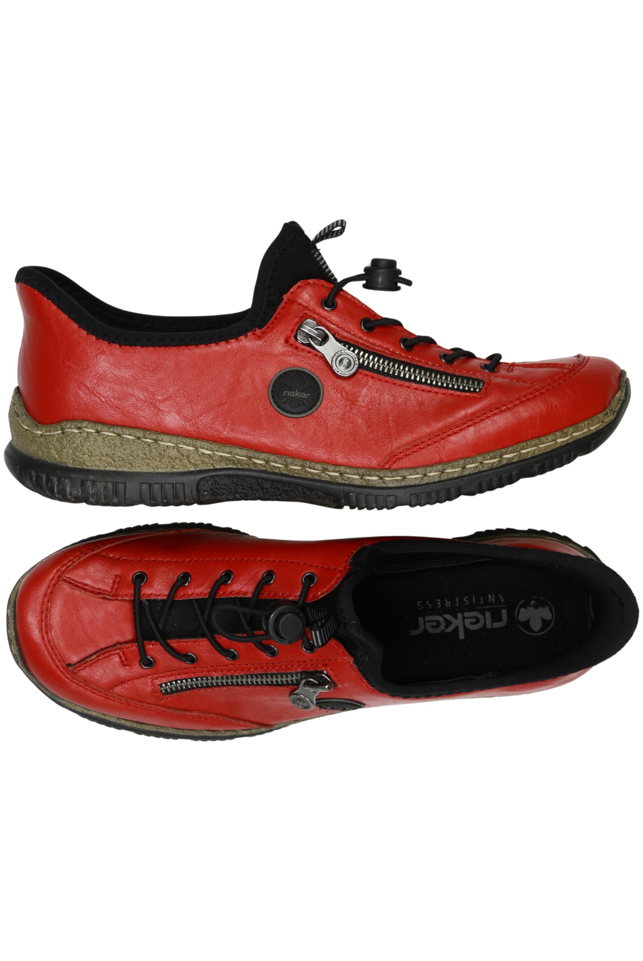 

Rieker Damen Halbschuh, rot, Gr. 42