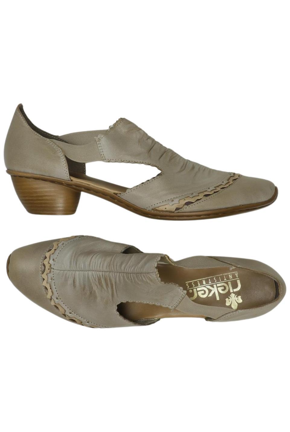 

Rieker Damen Halbschuh, beige, Gr. 41