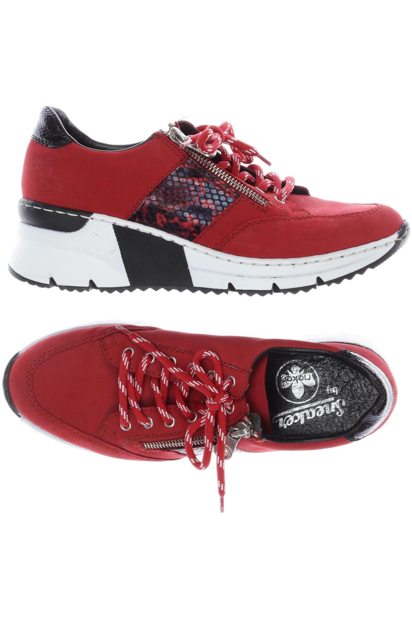 

Rieker Damen Halbschuh, rot, Gr. 38