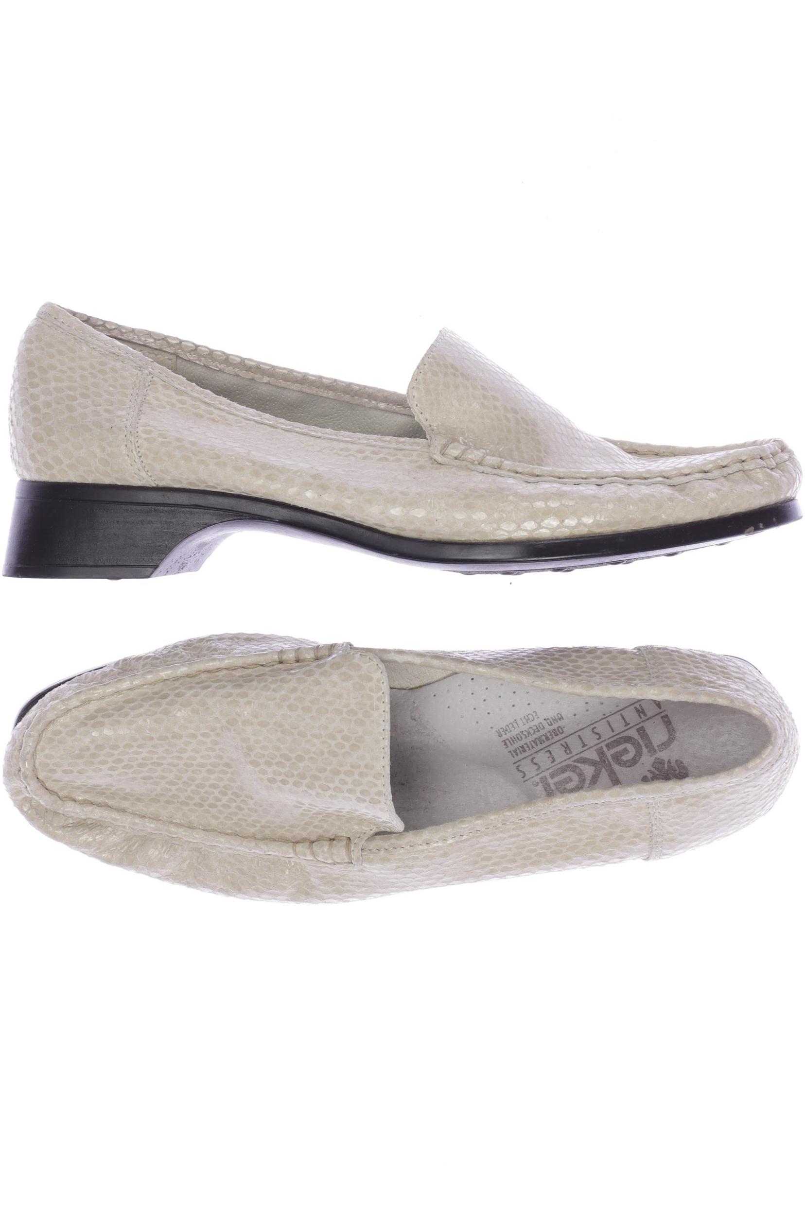 

Rieker Damen Halbschuh, cremeweiß, Gr. 6.5