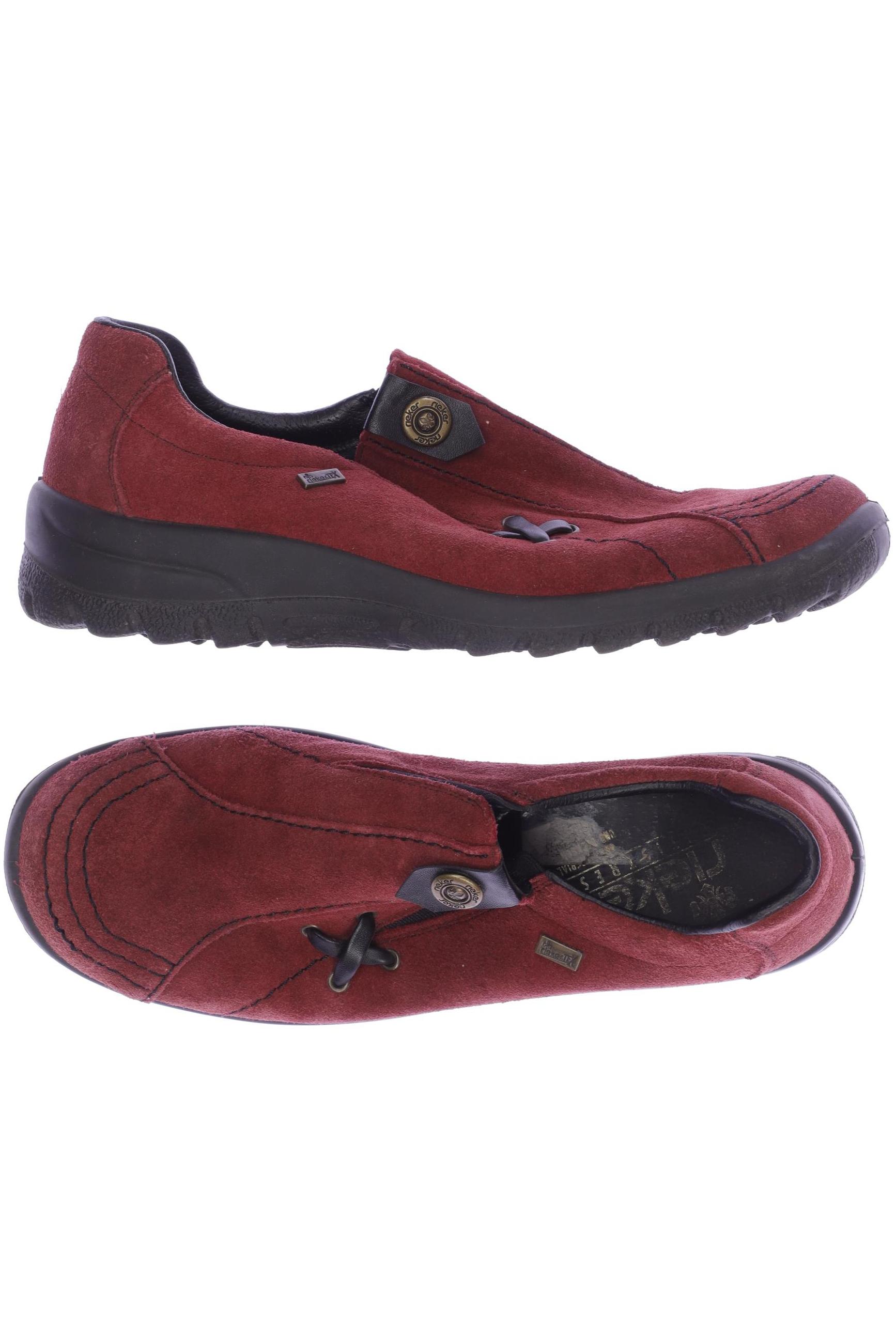 

Rieker Damen Halbschuh, rot, Gr. 41