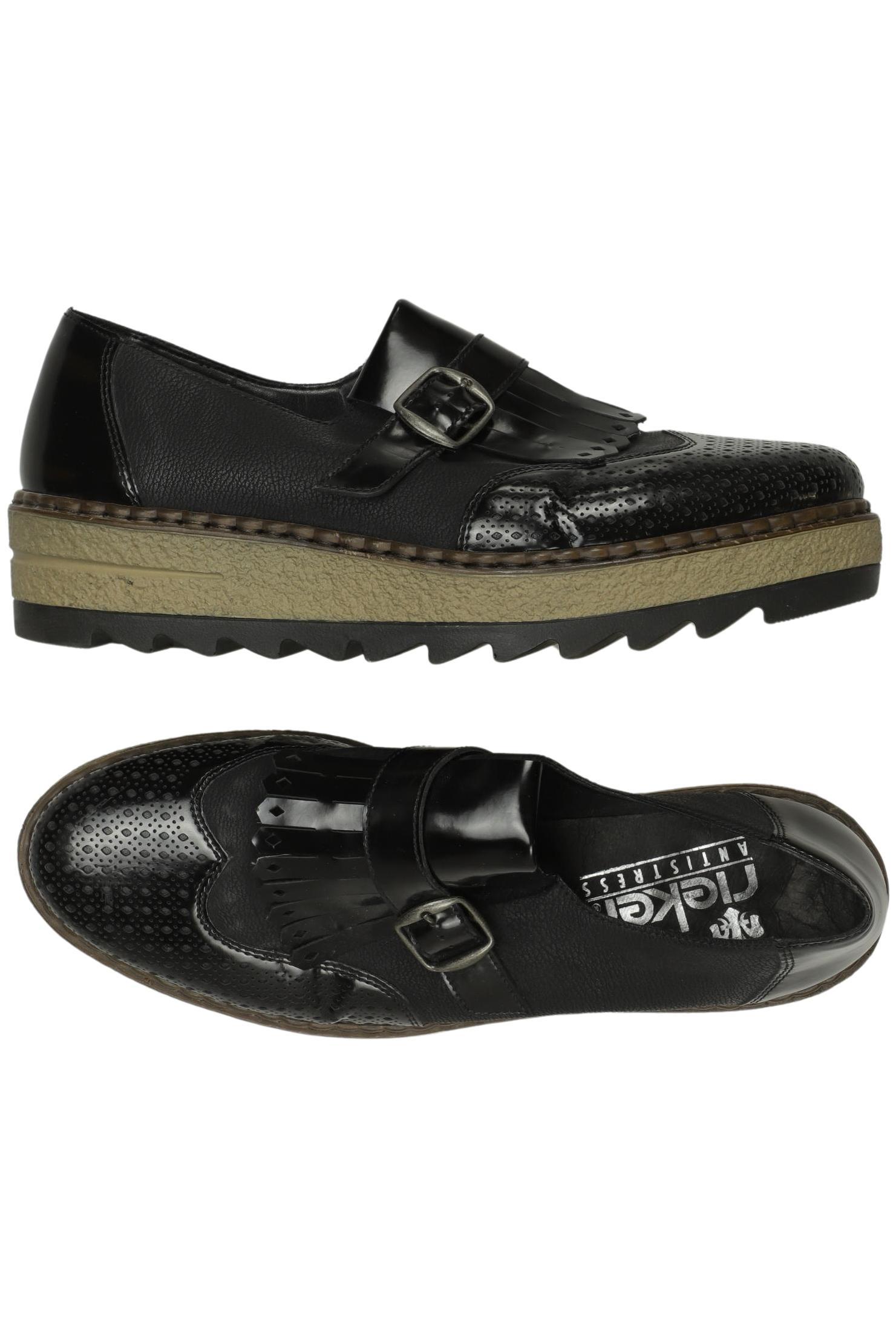 

Rieker Damen Halbschuh, schwarz, Gr. 39