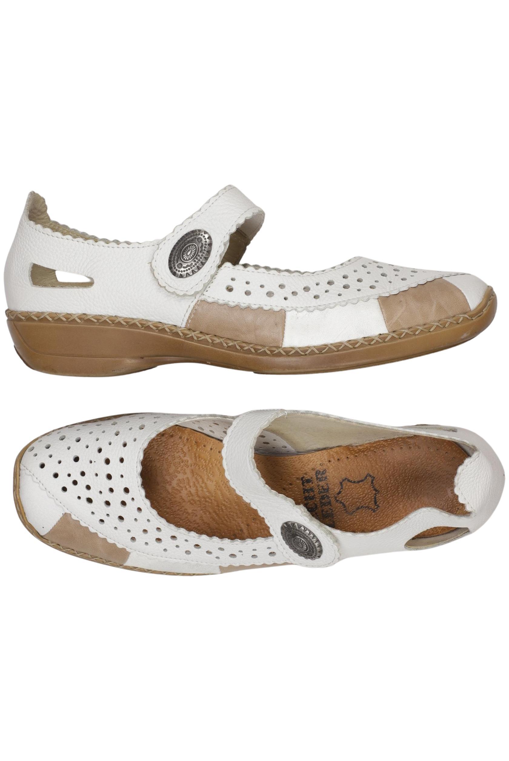 

Rieker Damen Halbschuh, weiß, Gr. 41