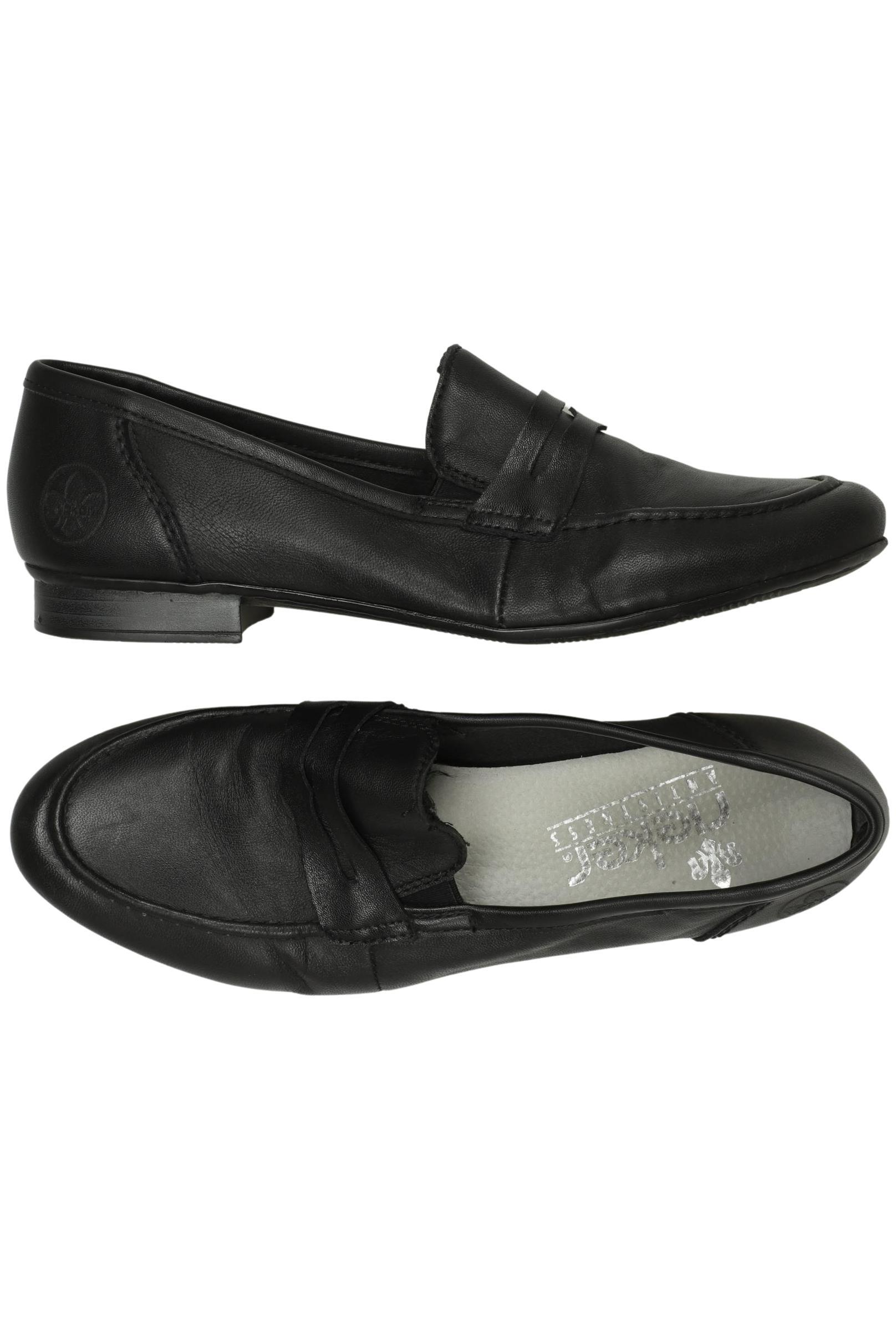 

Rieker Damen Halbschuh, schwarz, Gr. 38