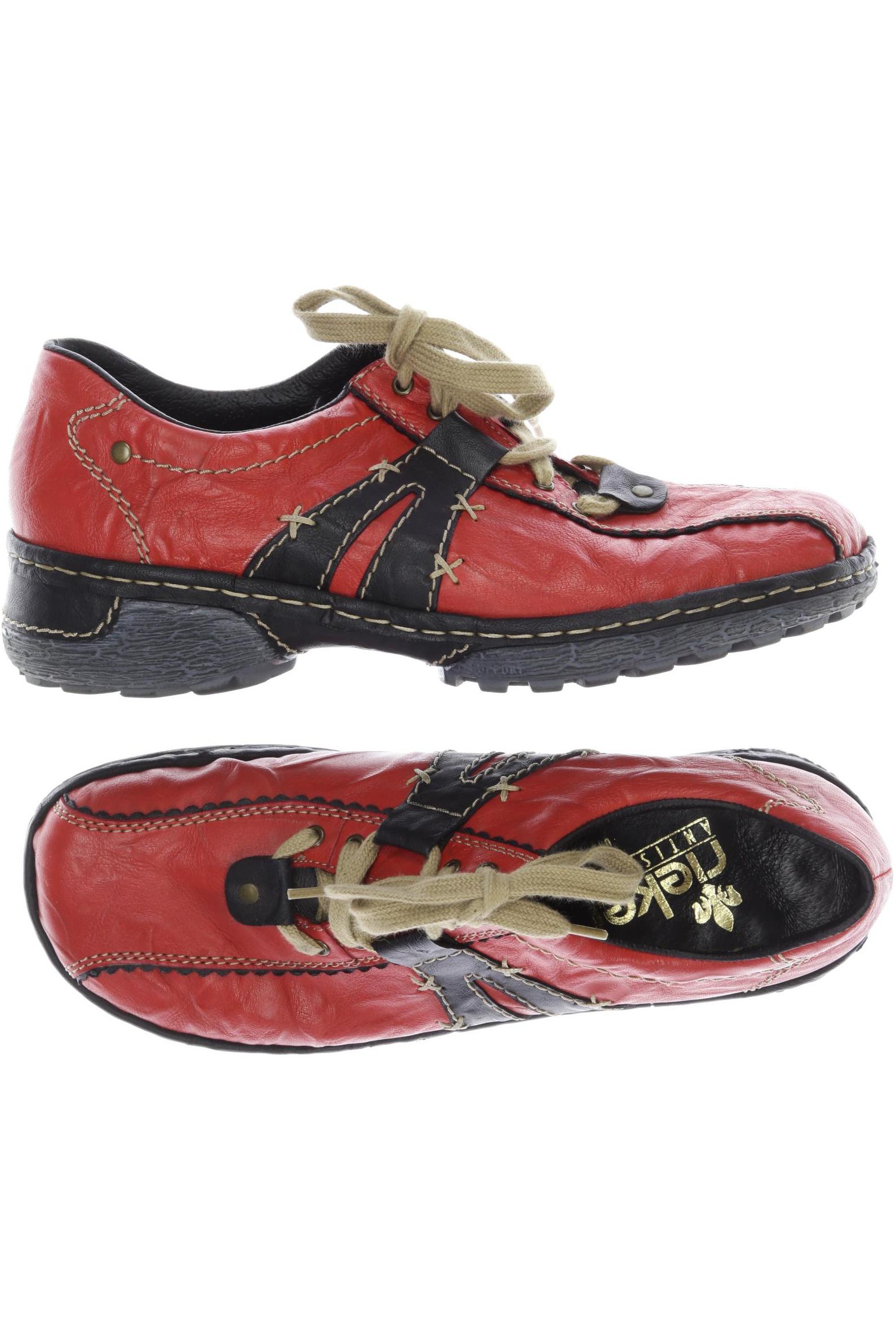 

Rieker Damen Halbschuh, rot, Gr. 41