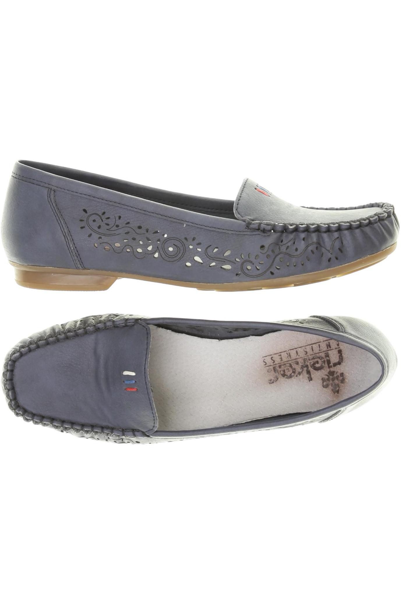 

Rieker Damen Halbschuh, blau, Gr. 39