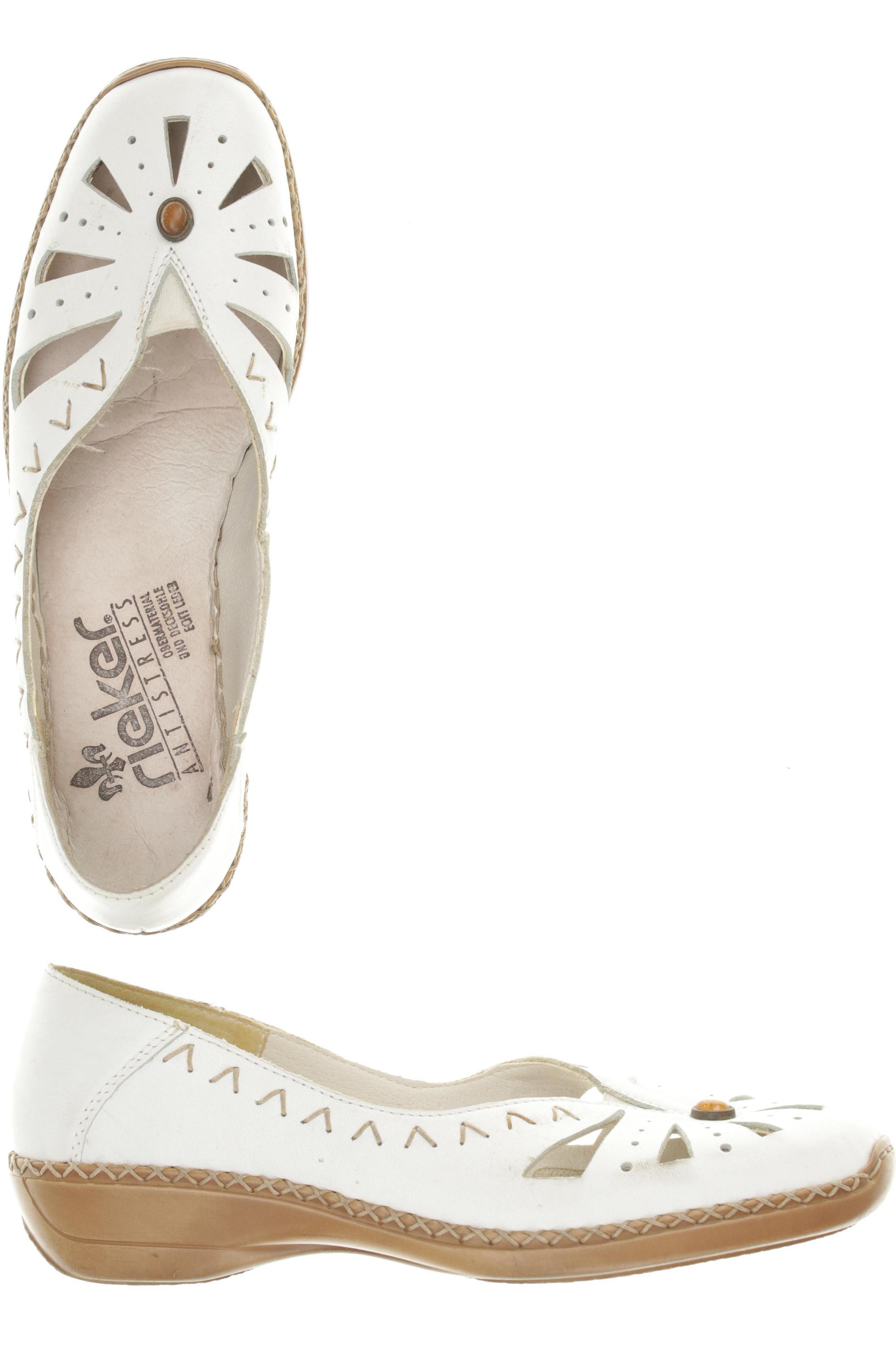 

Rieker Damen Halbschuh, weiß, Gr. 38