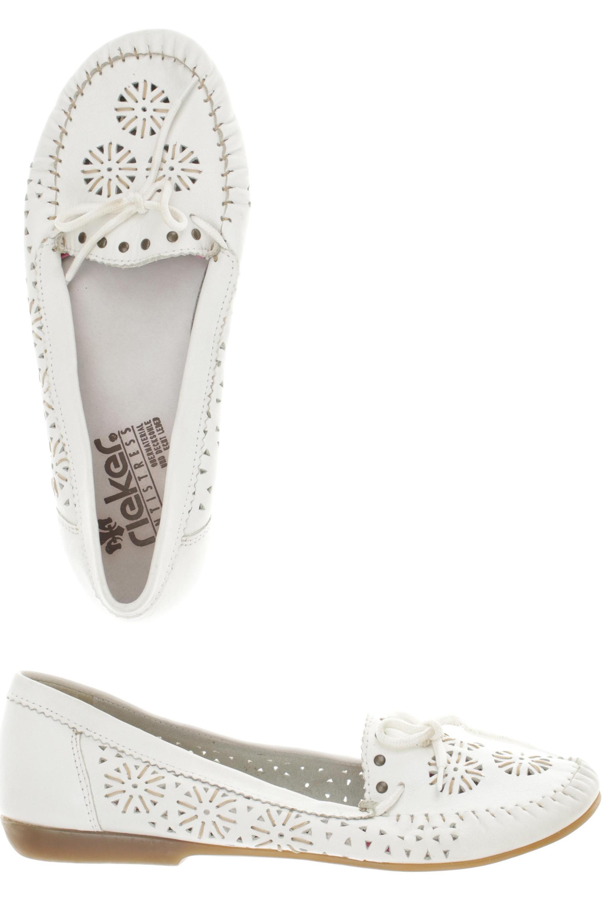 

Rieker Damen Halbschuh, weiß, Gr. 40