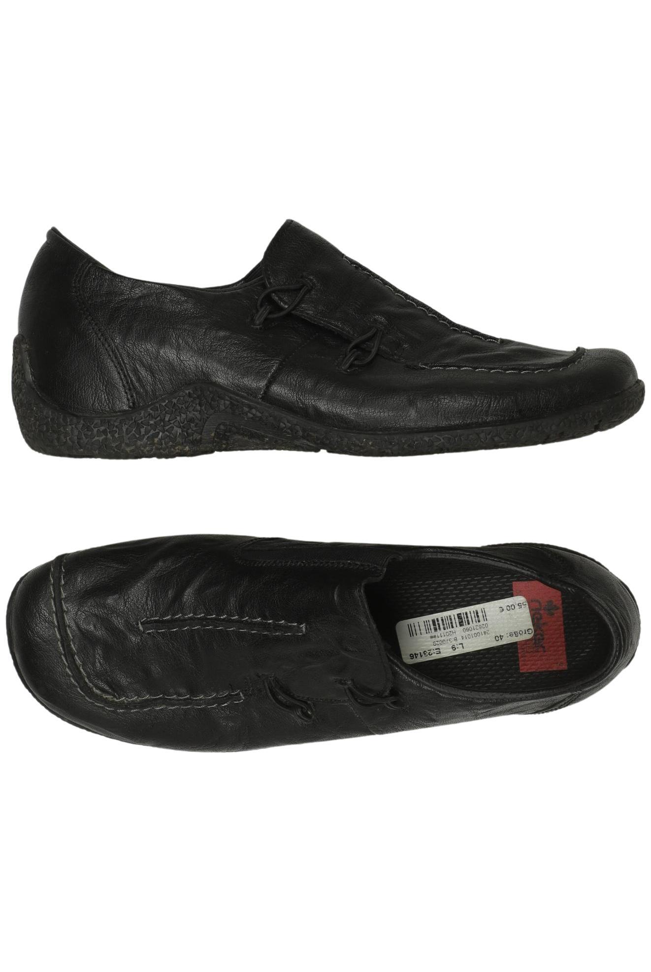 

Rieker Damen Halbschuh, schwarz, Gr. 40