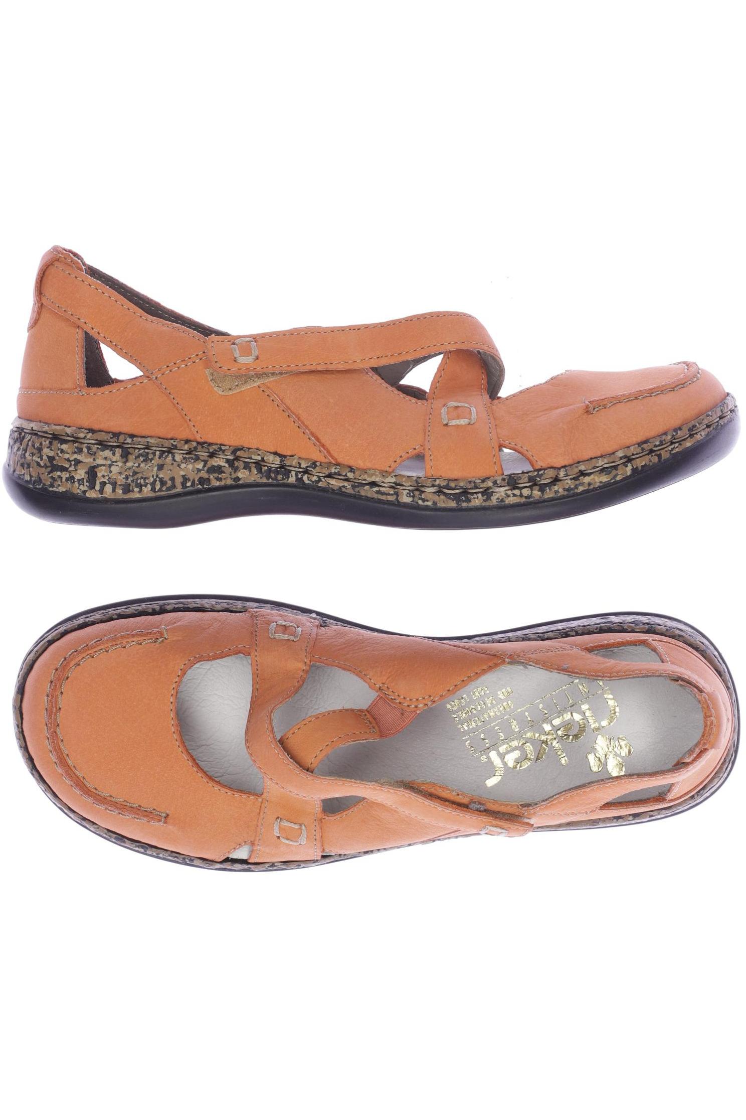 

Rieker Damen Halbschuh, orange, Gr. 36