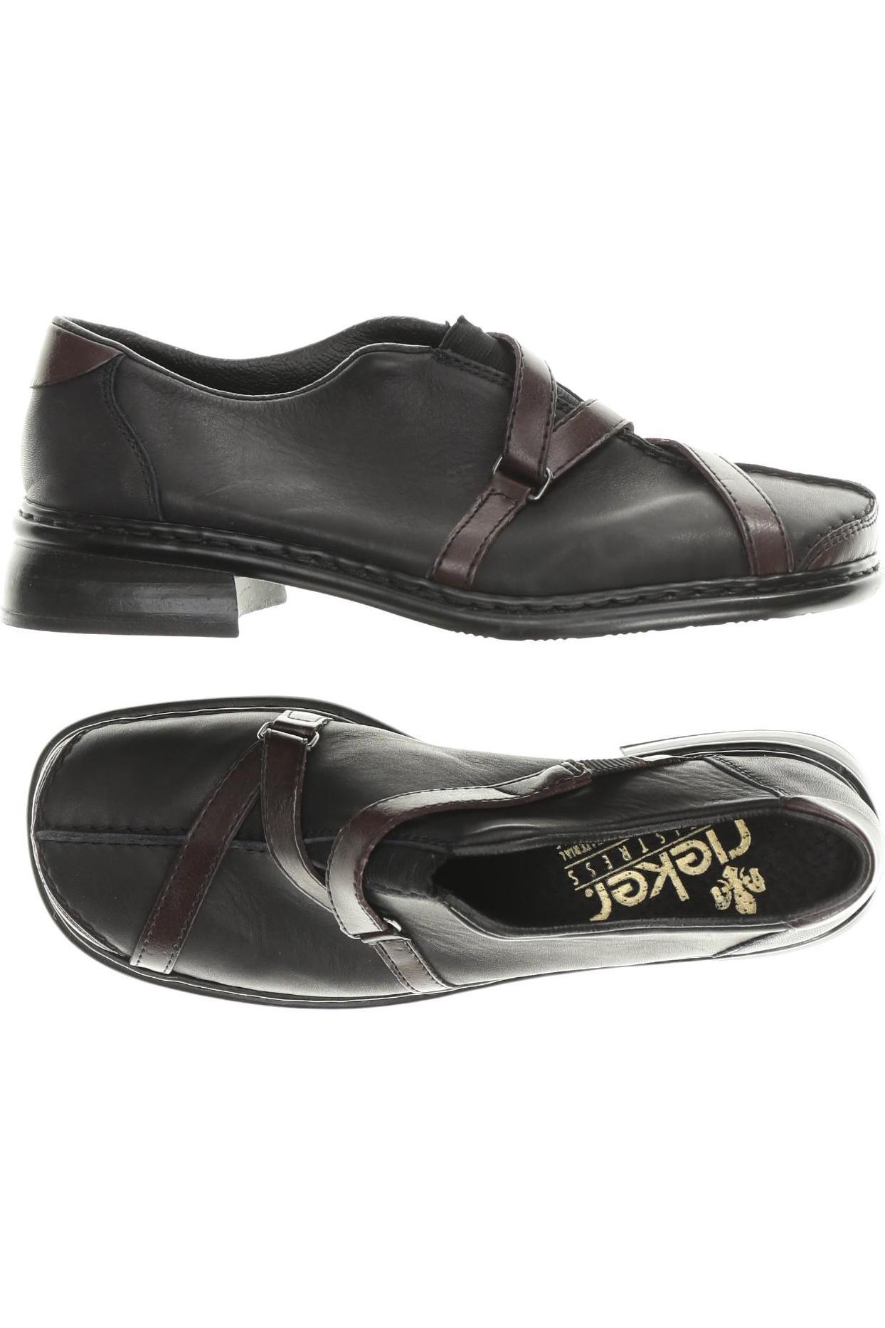 

Rieker Damen Halbschuh, schwarz, Gr. 36