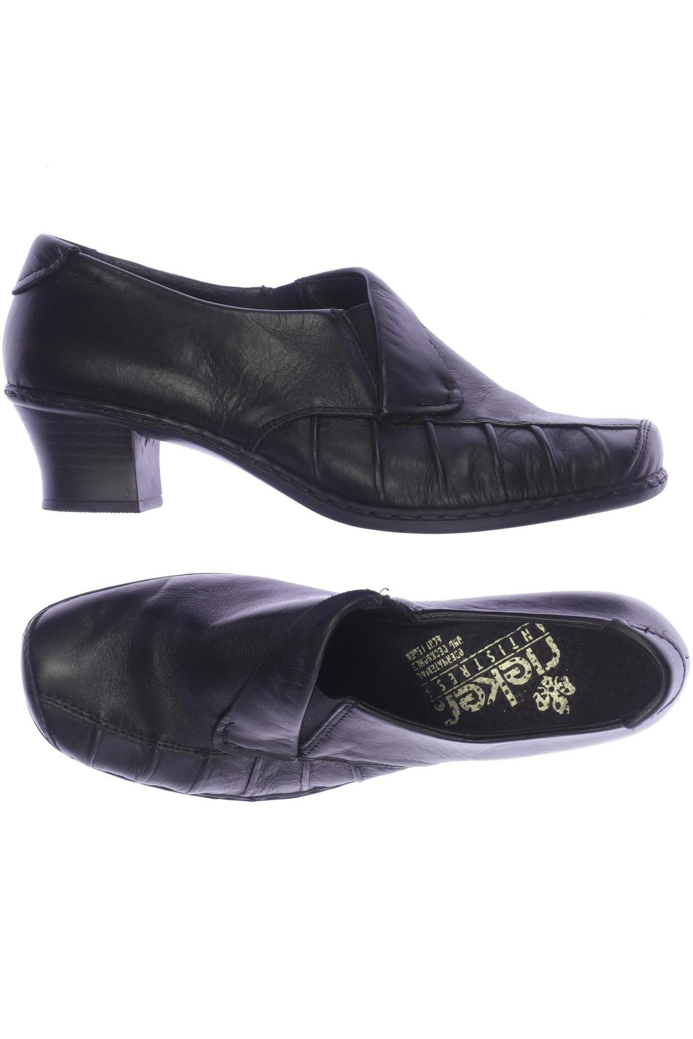 

Rieker Damen Halbschuh, schwarz, Gr. 38