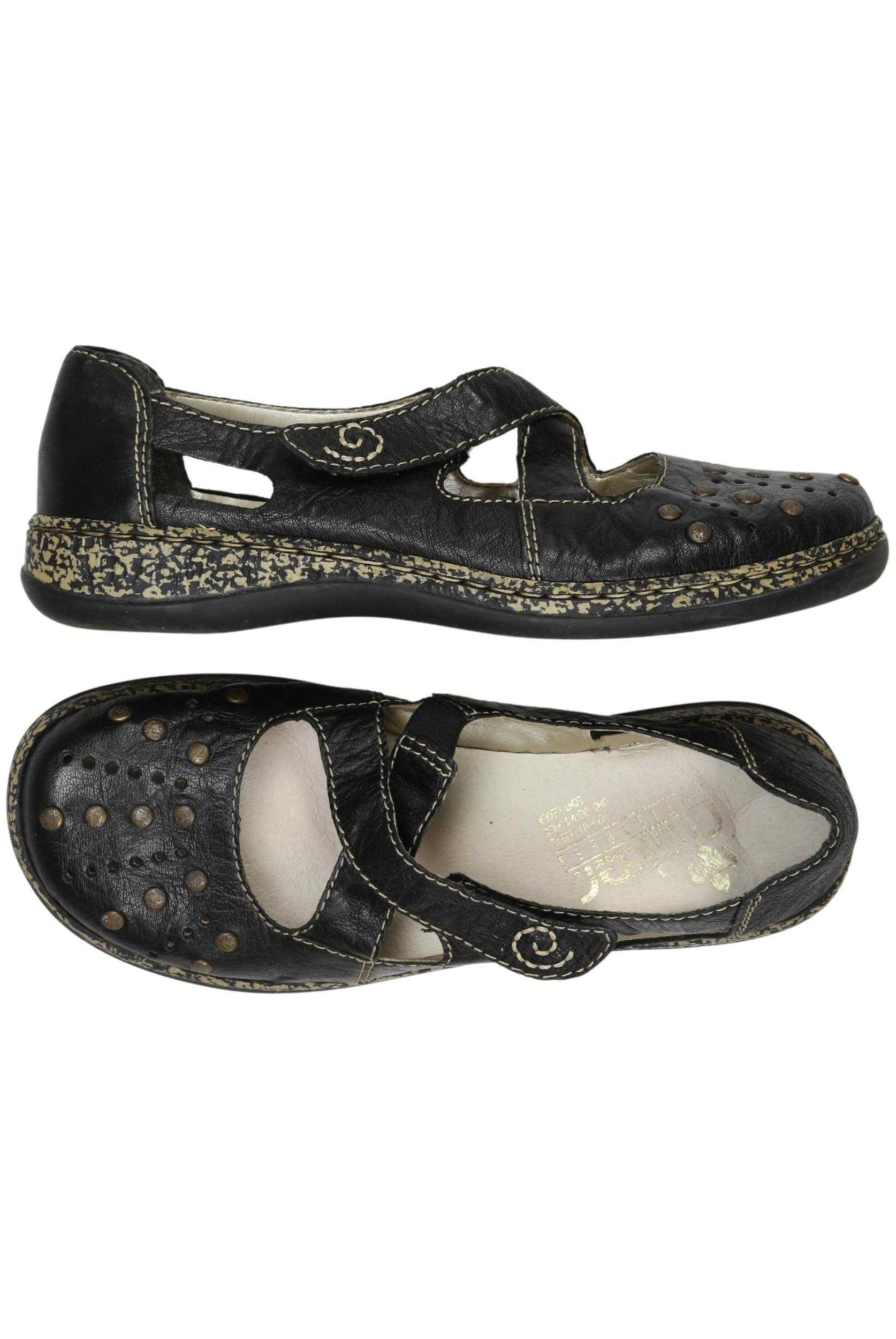

Rieker Damen Halbschuh, schwarz, Gr. 38