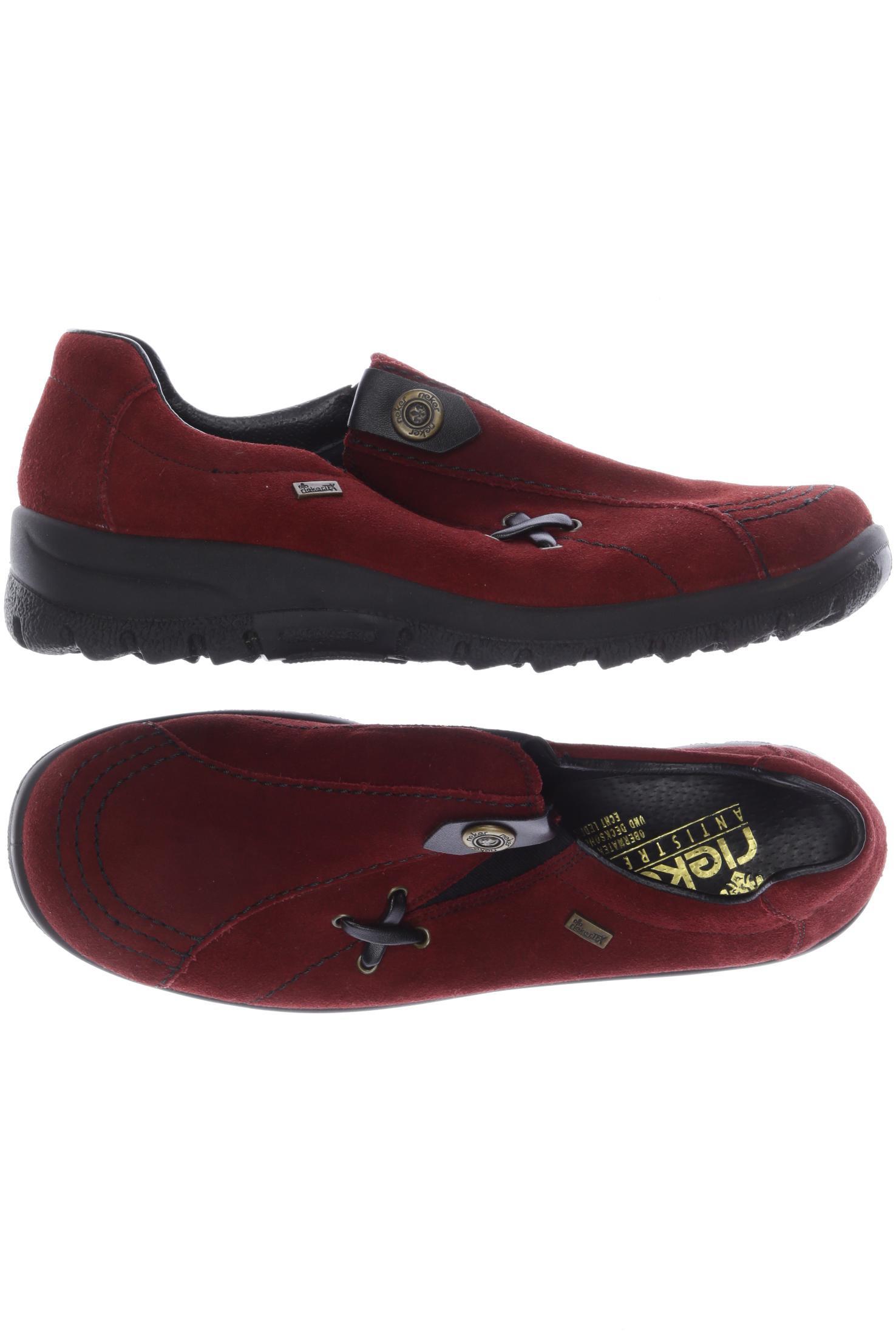 

Rieker Damen Halbschuh, rot, Gr. 41