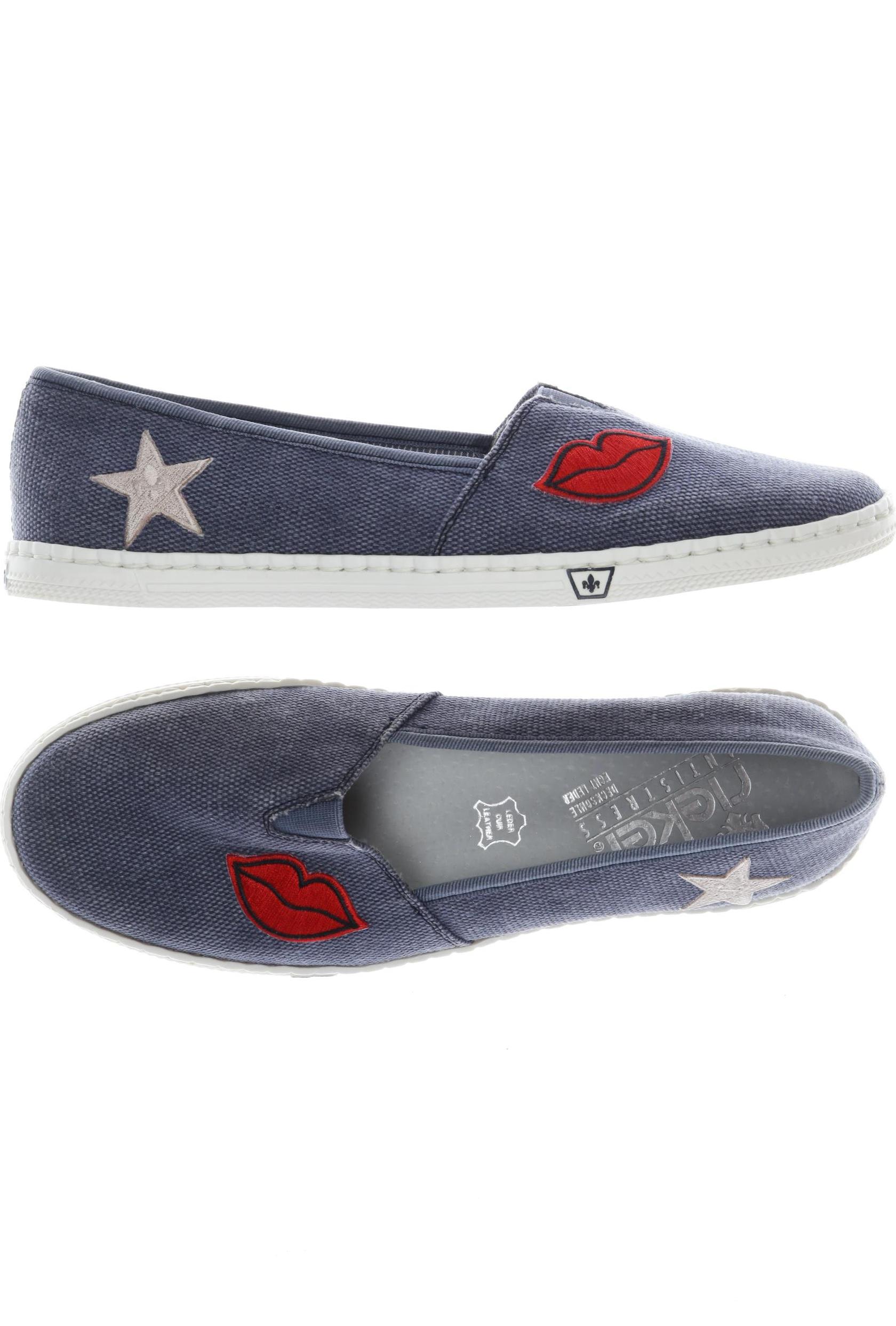 

Rieker Damen Halbschuh, blau, Gr. 38