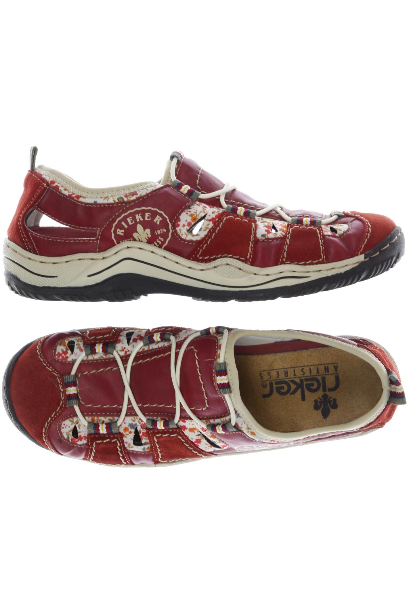 

Rieker Damen Halbschuh, rot, Gr. 40
